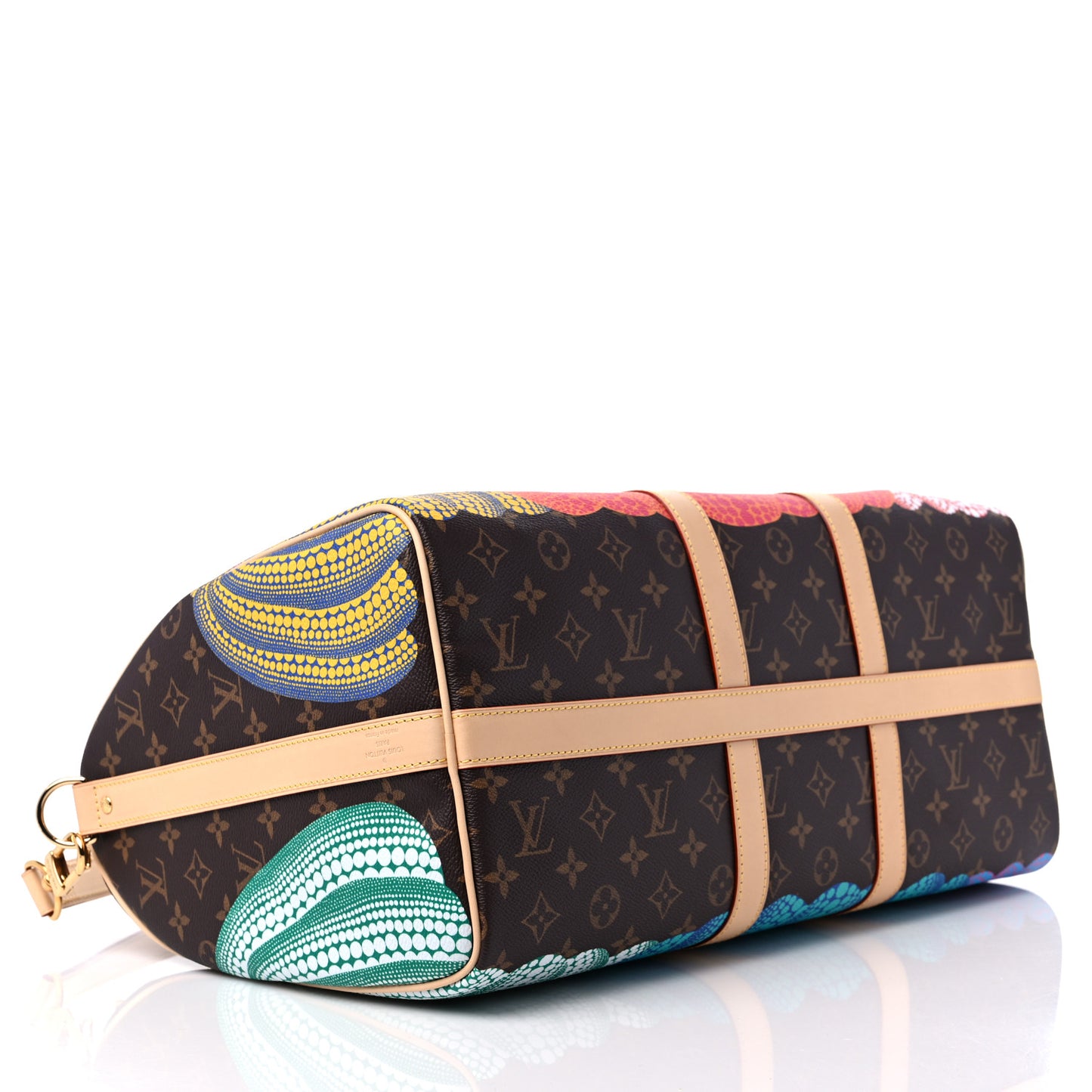 LV X YK Monogram Pumpkins Keepall Bandouliere 45