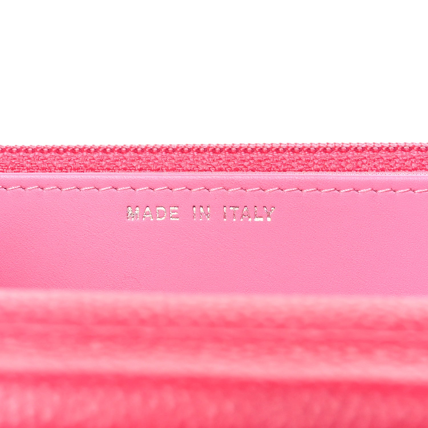 Chanel Caviar Enamel Button CC Wallet on Chain WOC Dark Pink 7 of 11
