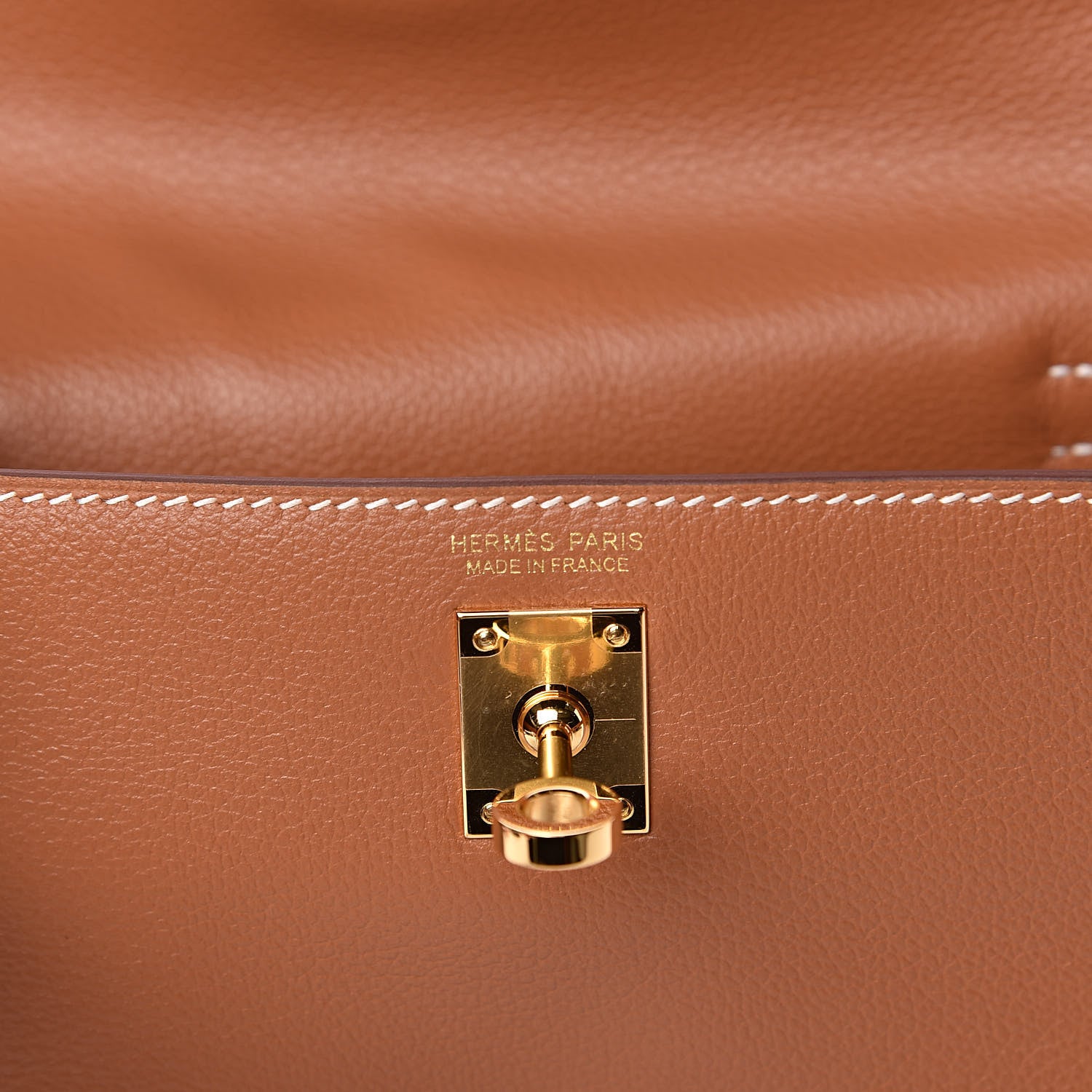 Hermes Evercolor Kelly Danse II Belt Bag Gold 6 of 11