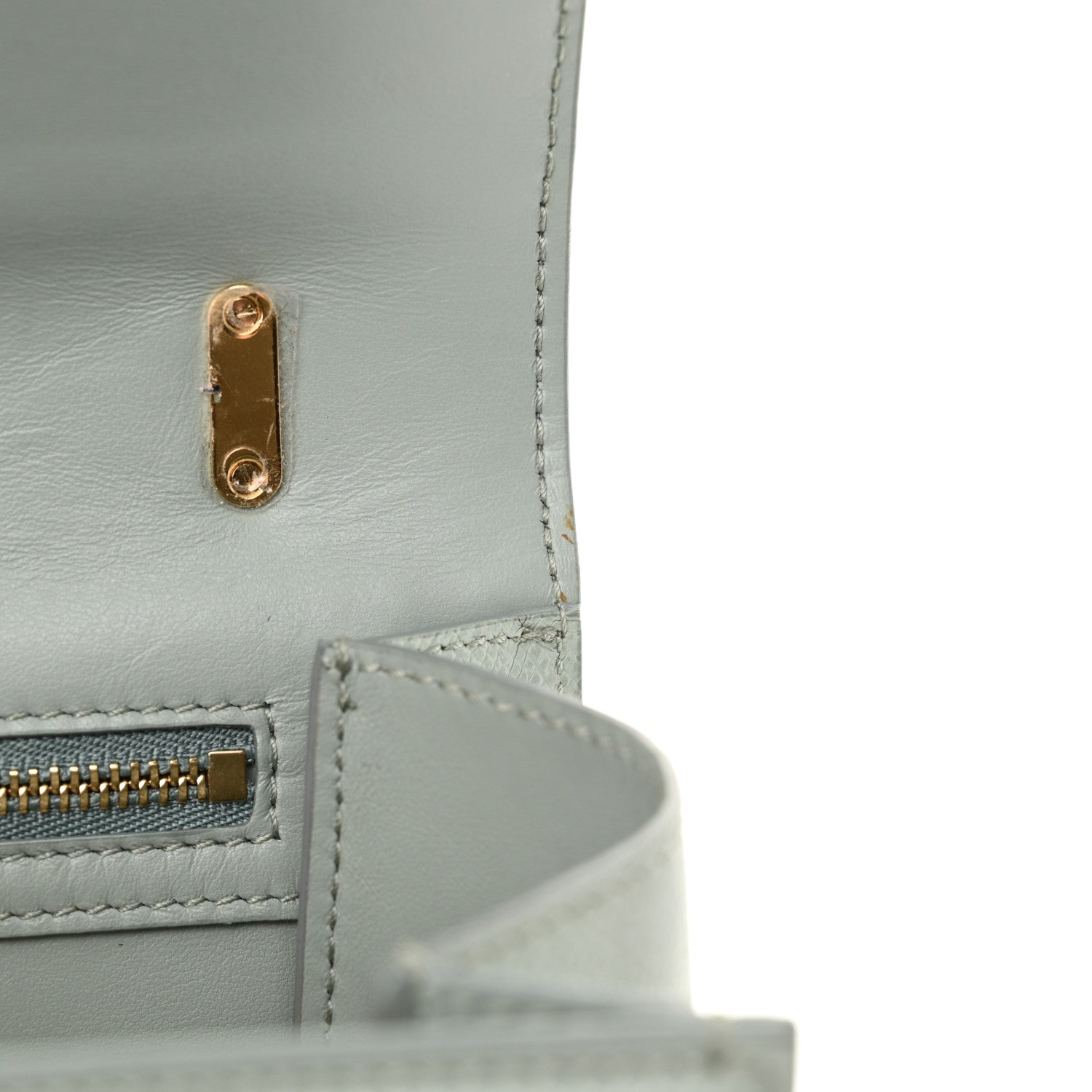 Salvatore Ferragamo Printed Calfskin Ginny Shoulder Bag Opal 10 of 11
