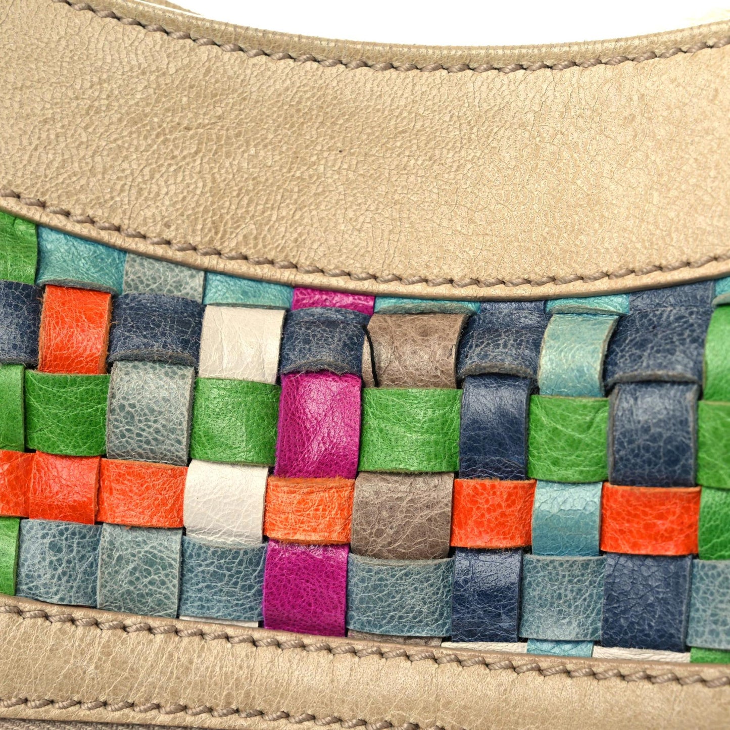 Agneau Lattice Woven Giant 21 Brief Multicolor