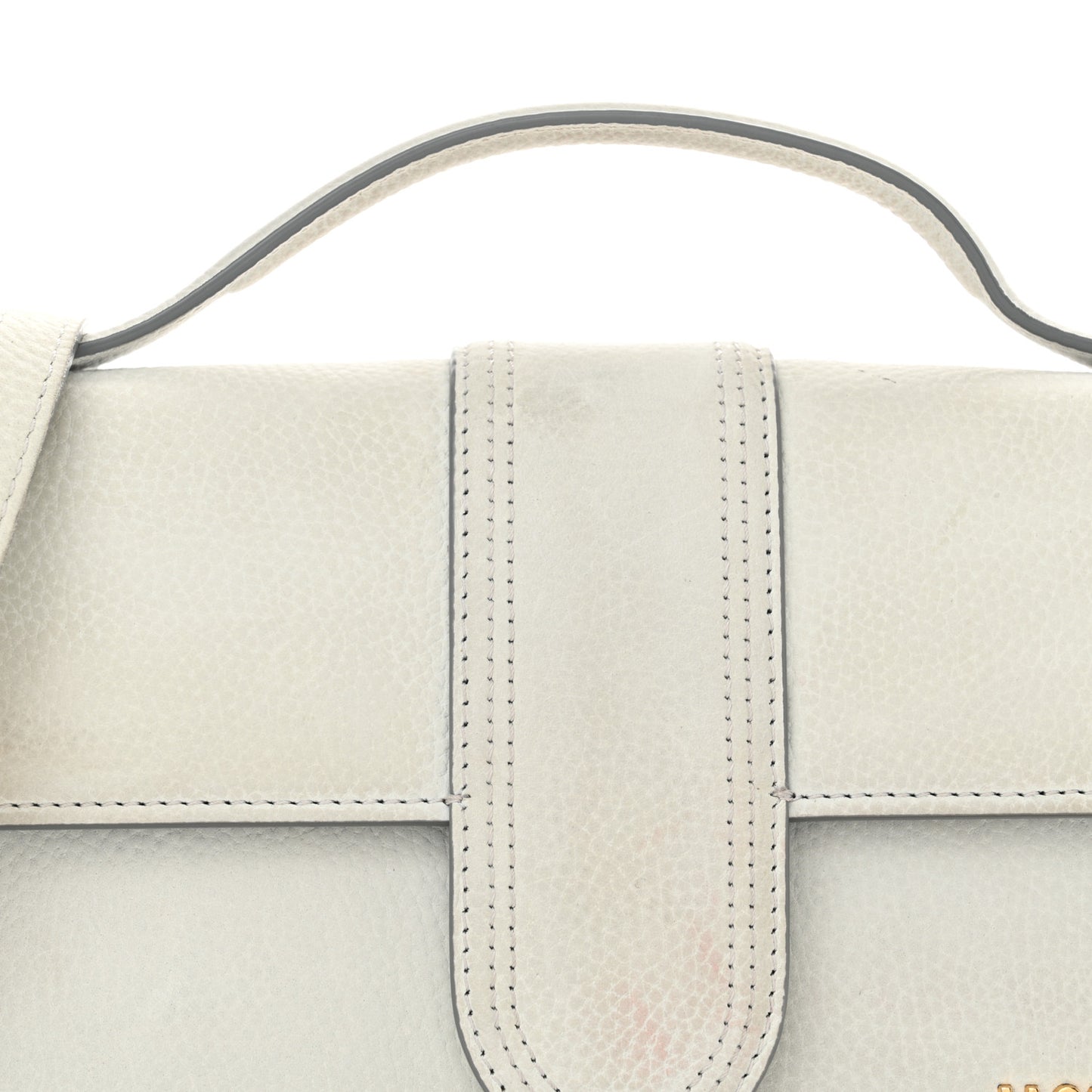 Grained Calfskin Le Grand Bambino Light Grey