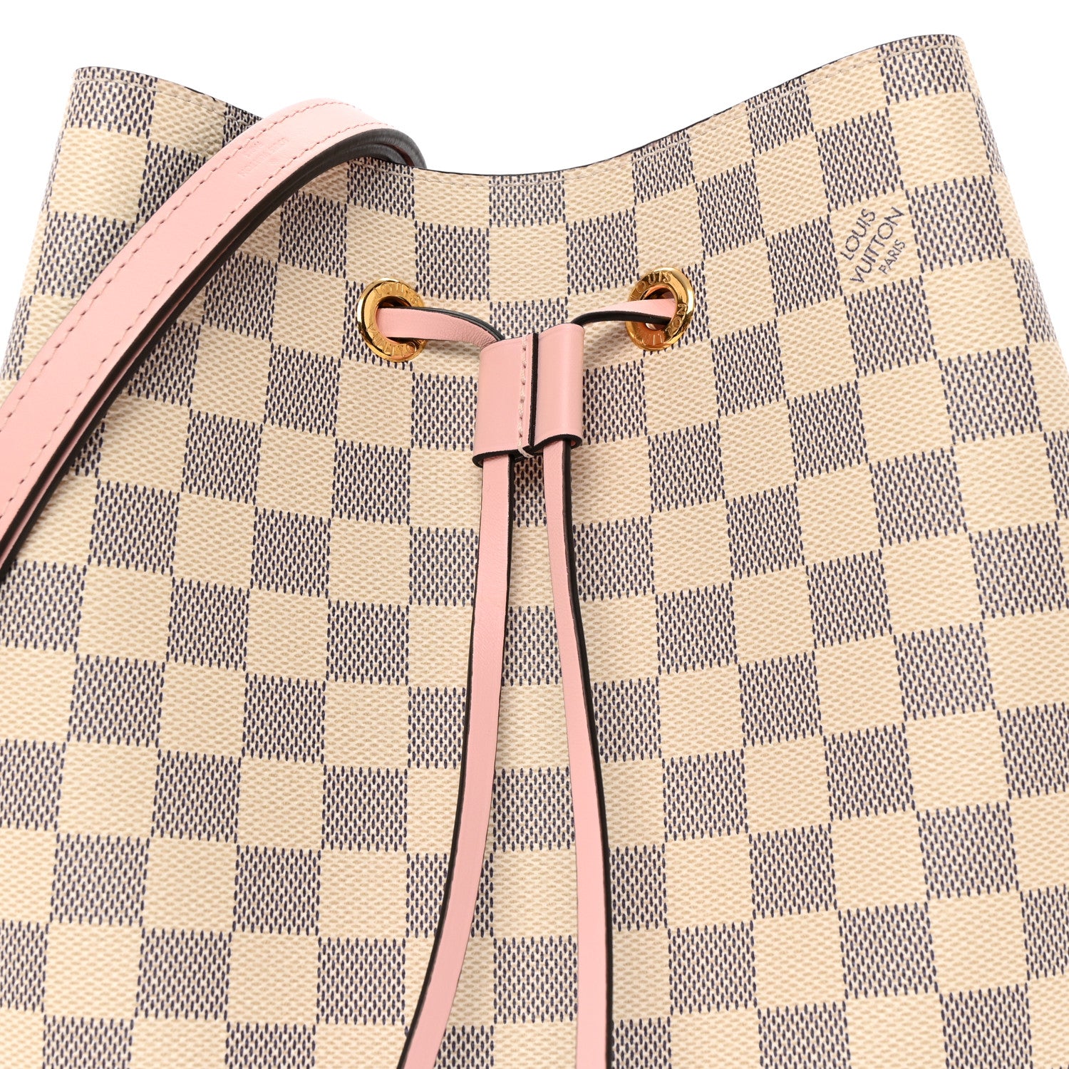 Louis Vuitton Damier Azur Neonoe MM Eau De Rose 7 of 9