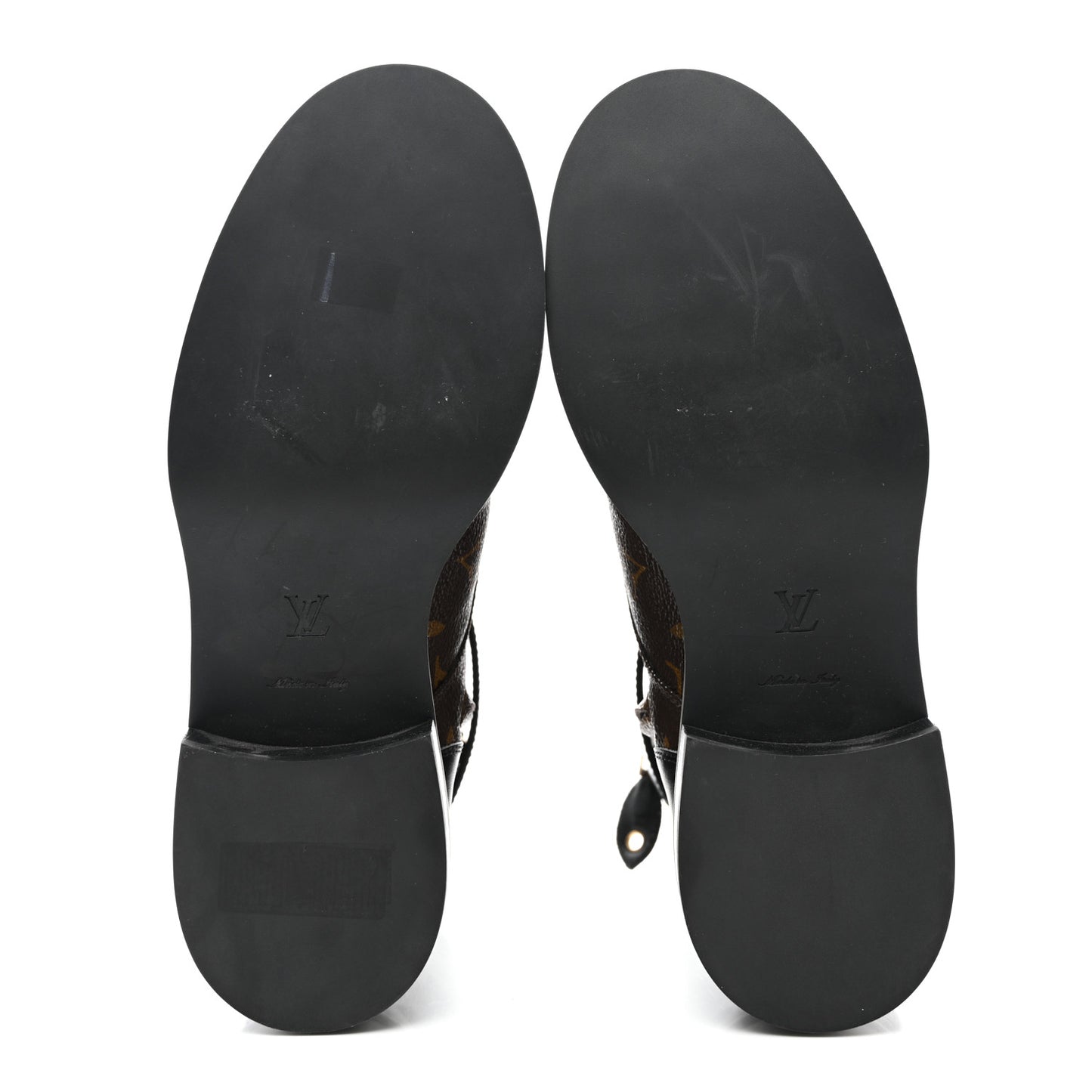 Calfskin Monogram Wonderland Flat Ranger Boots 37 Black
