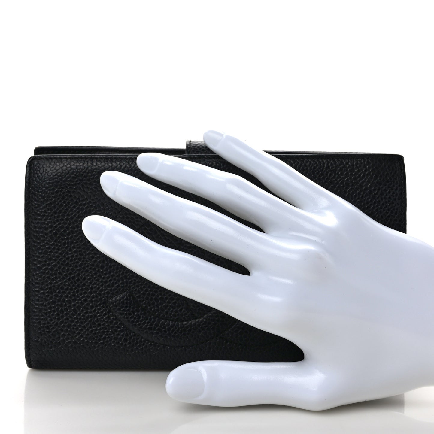 Caviar Timeless CC French Wallet Black