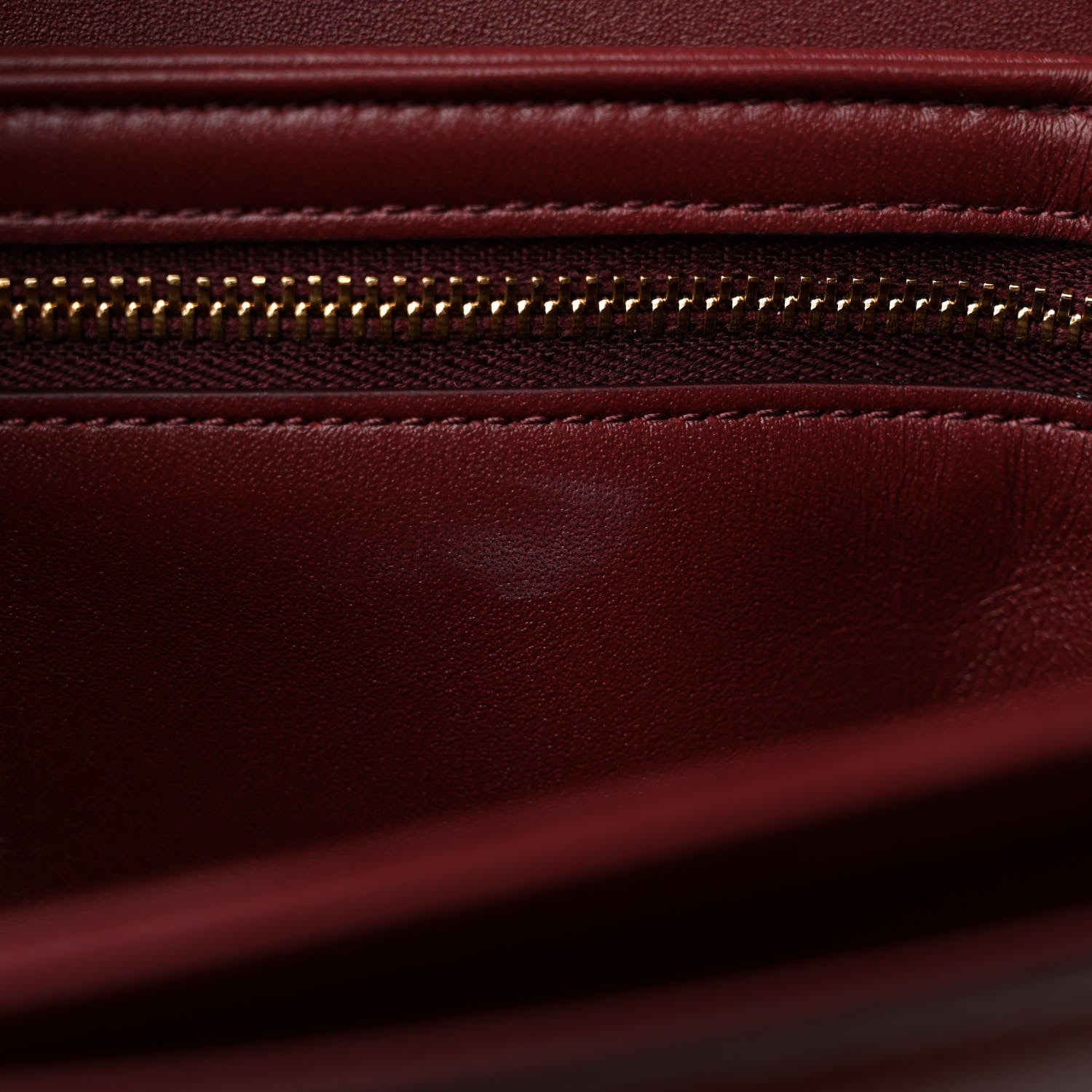 Celine Shiny Calfskin Teen Triomphe Light Burgundy 14 of 15