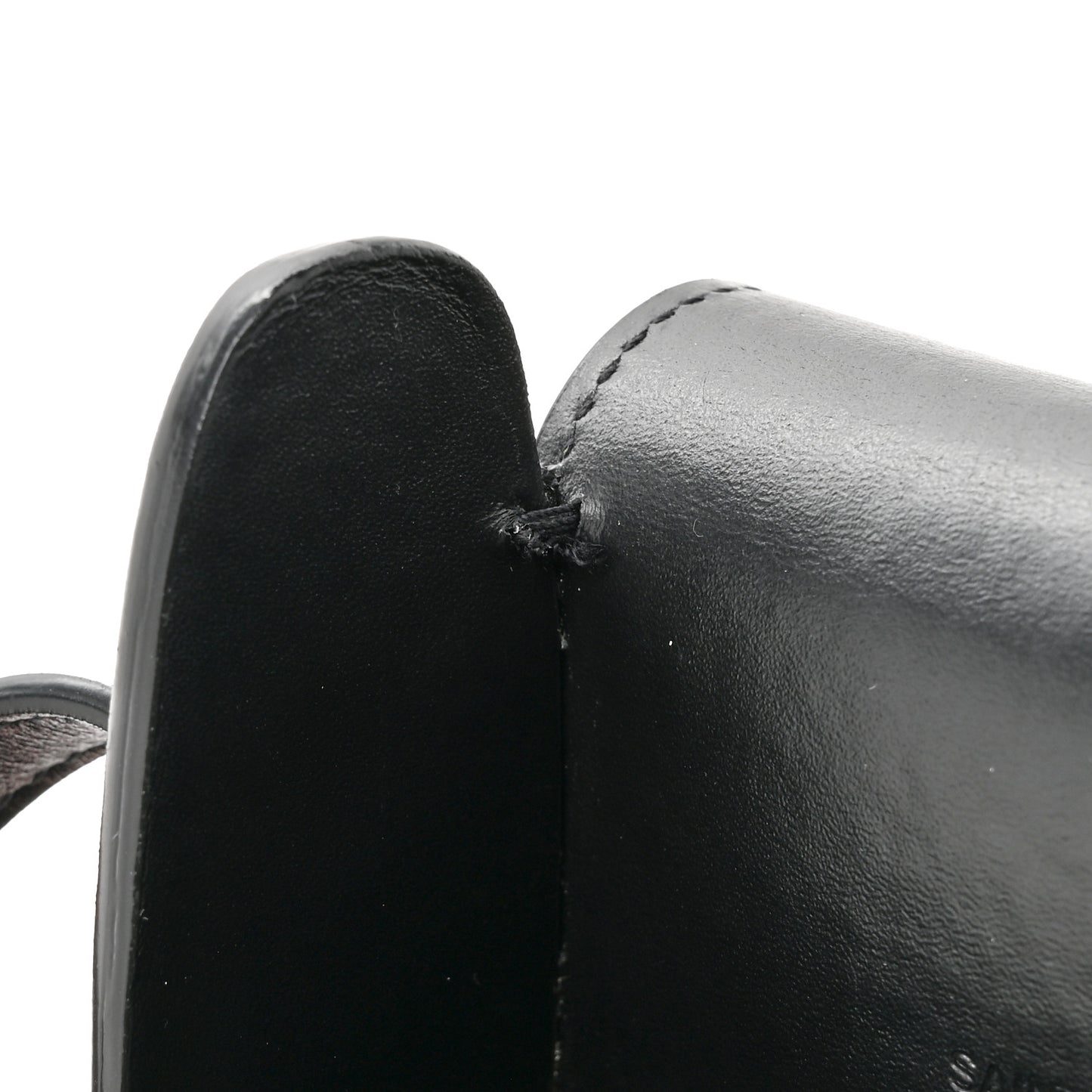 Calfskin Phone Holder Crossbody Black