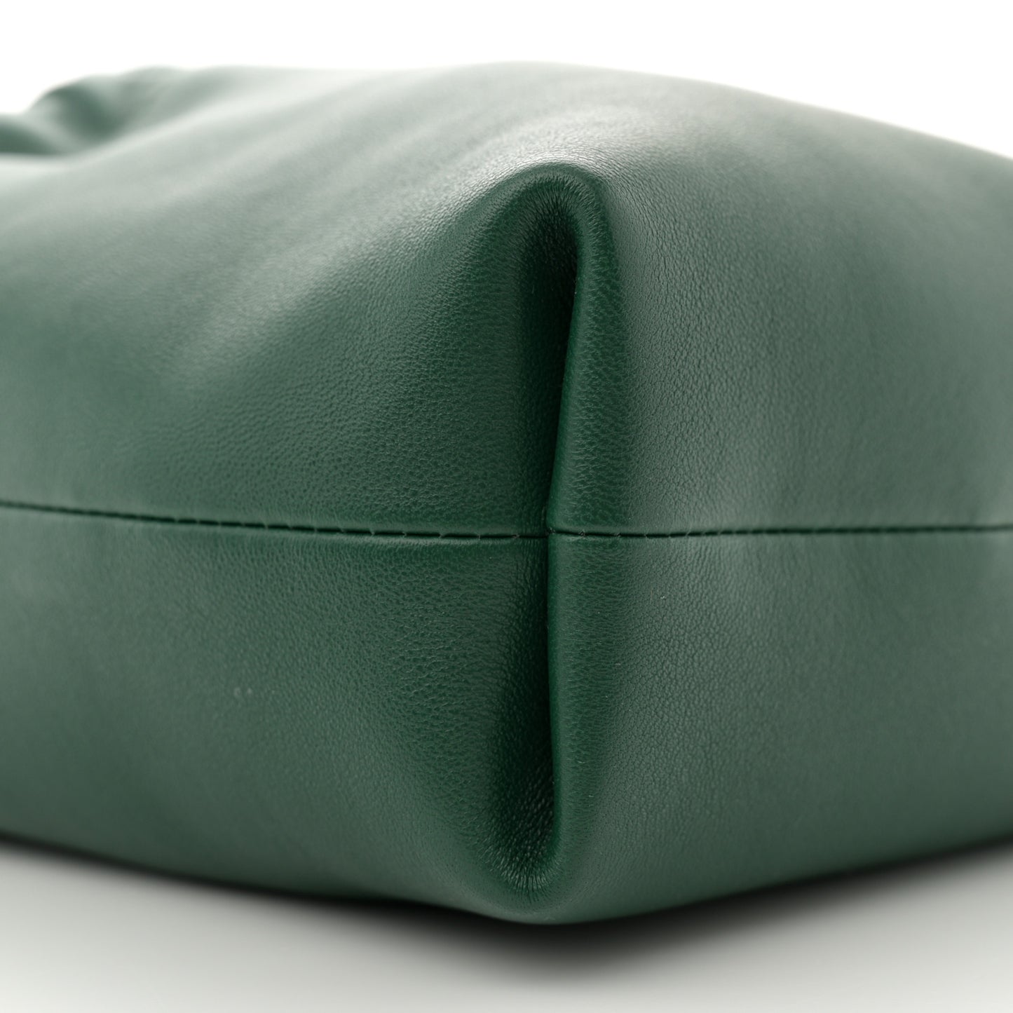 Nappa Mini Vlogo Pouf Bucket Bag Amazon Green
