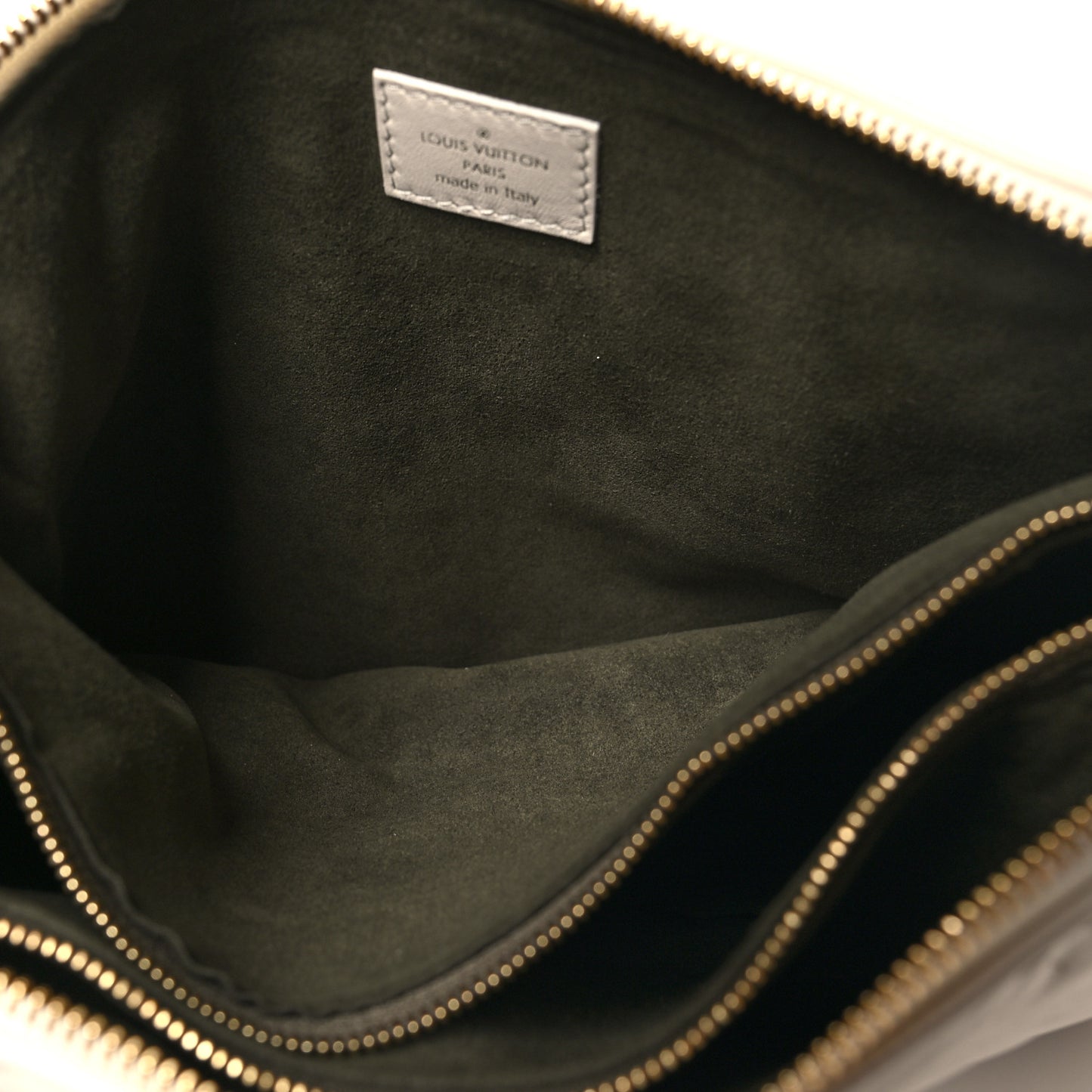 Lambskin Embossed Monogram Coussin PM Beige Cream