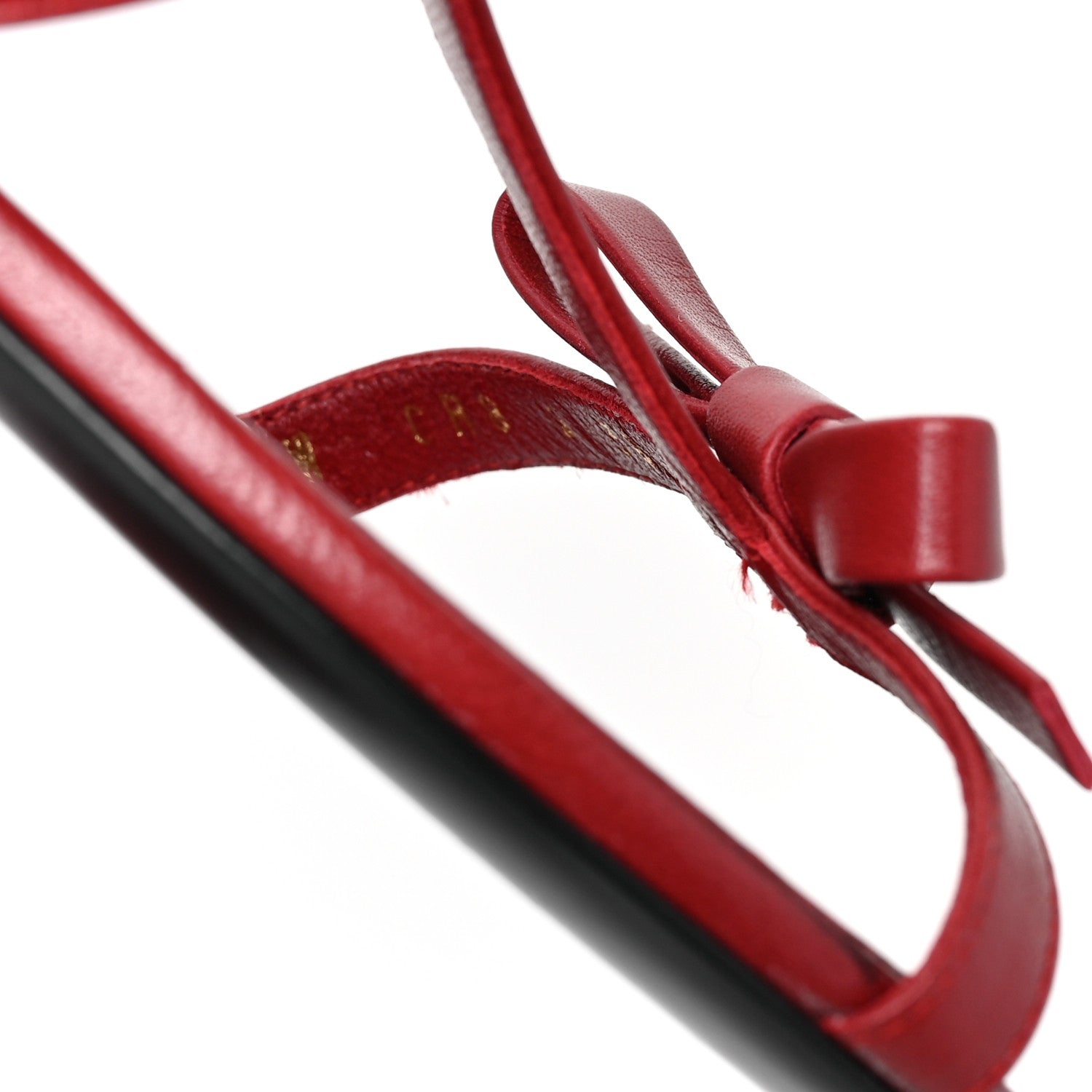 Valentino Garavani Nappa French Bow Sandals Rosso 38 Rosso Valentino 8 of 8