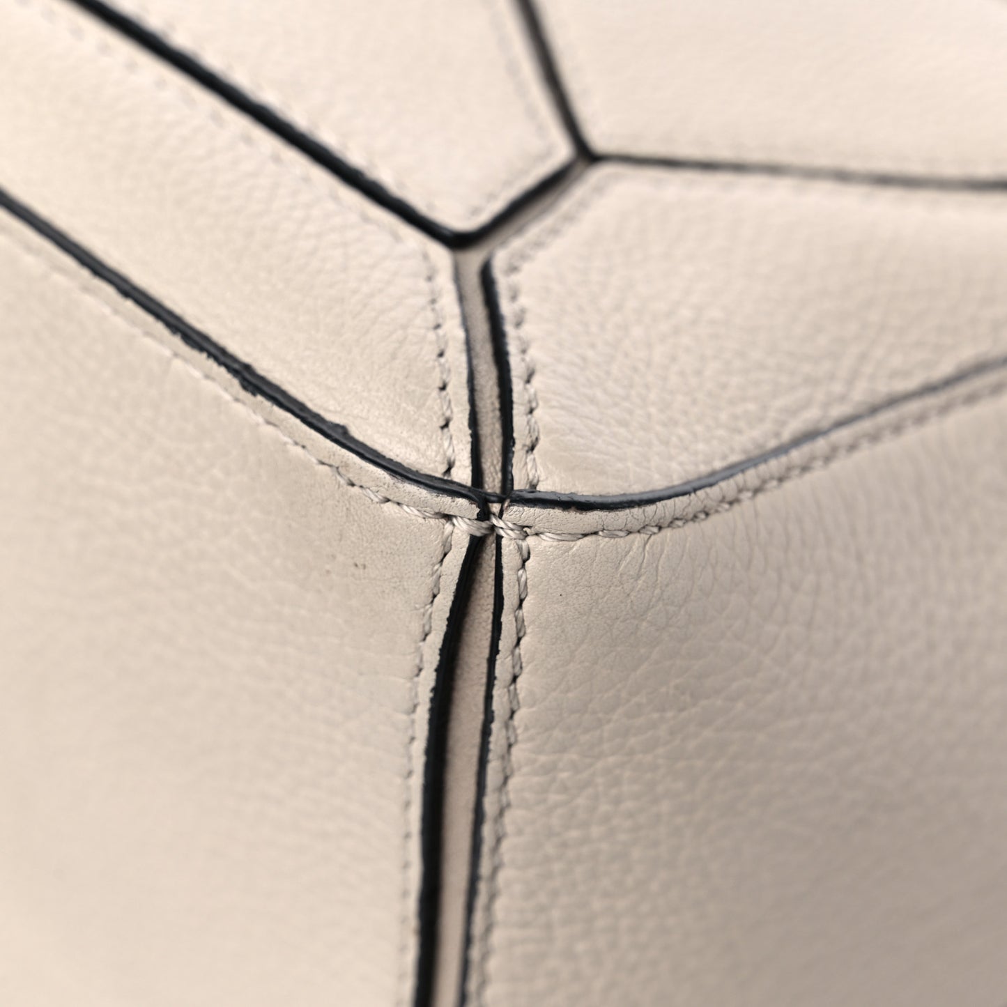 Calfskin Small Puzzle Bag Light Oat