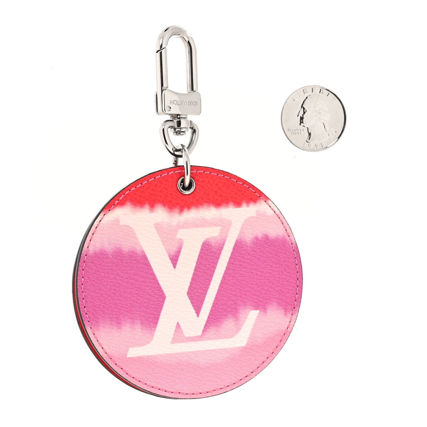Monogram Escale Bag Charm Key Holder Rouge