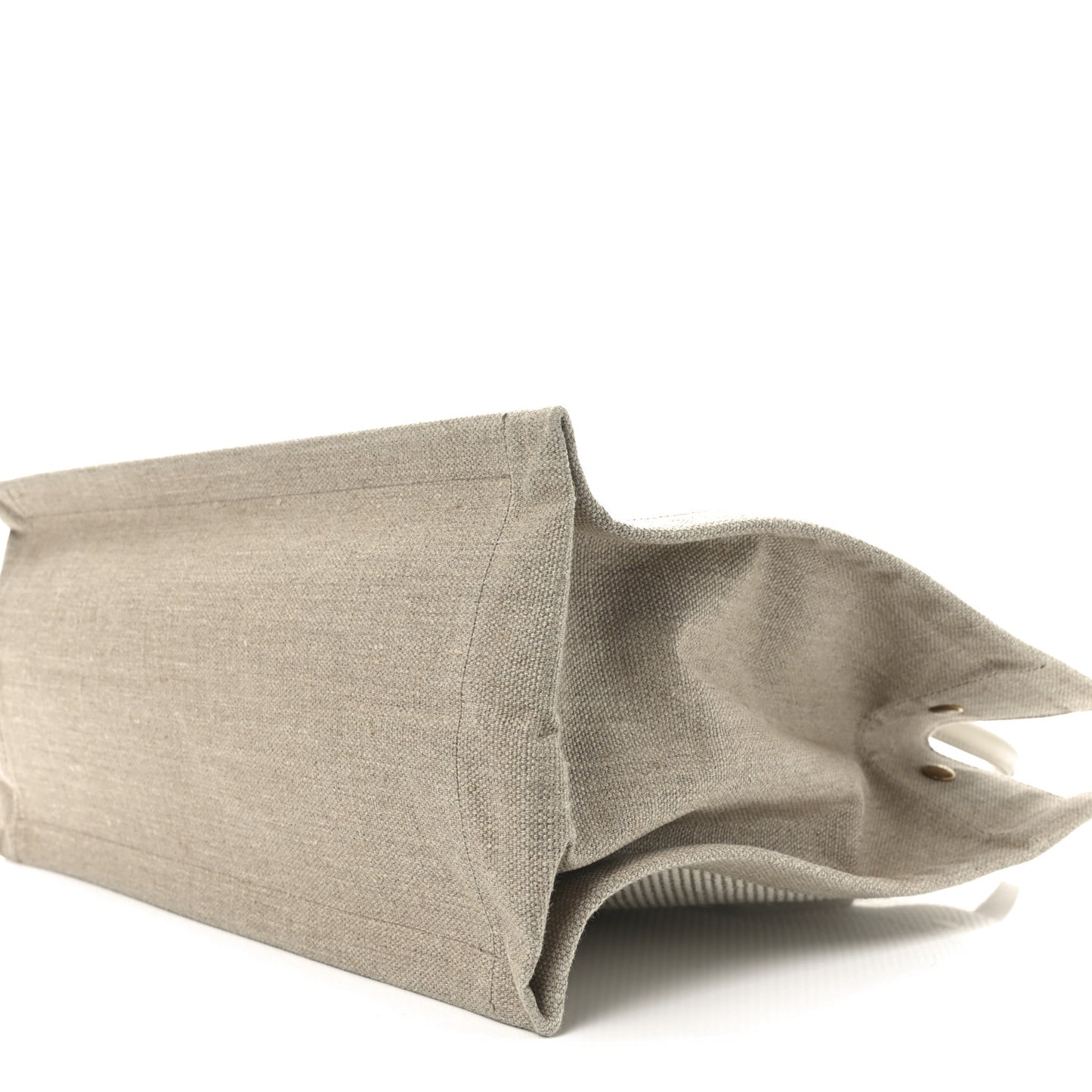 Linen Calfskin Small Rive Gauche Tote Beige Sea Salt
