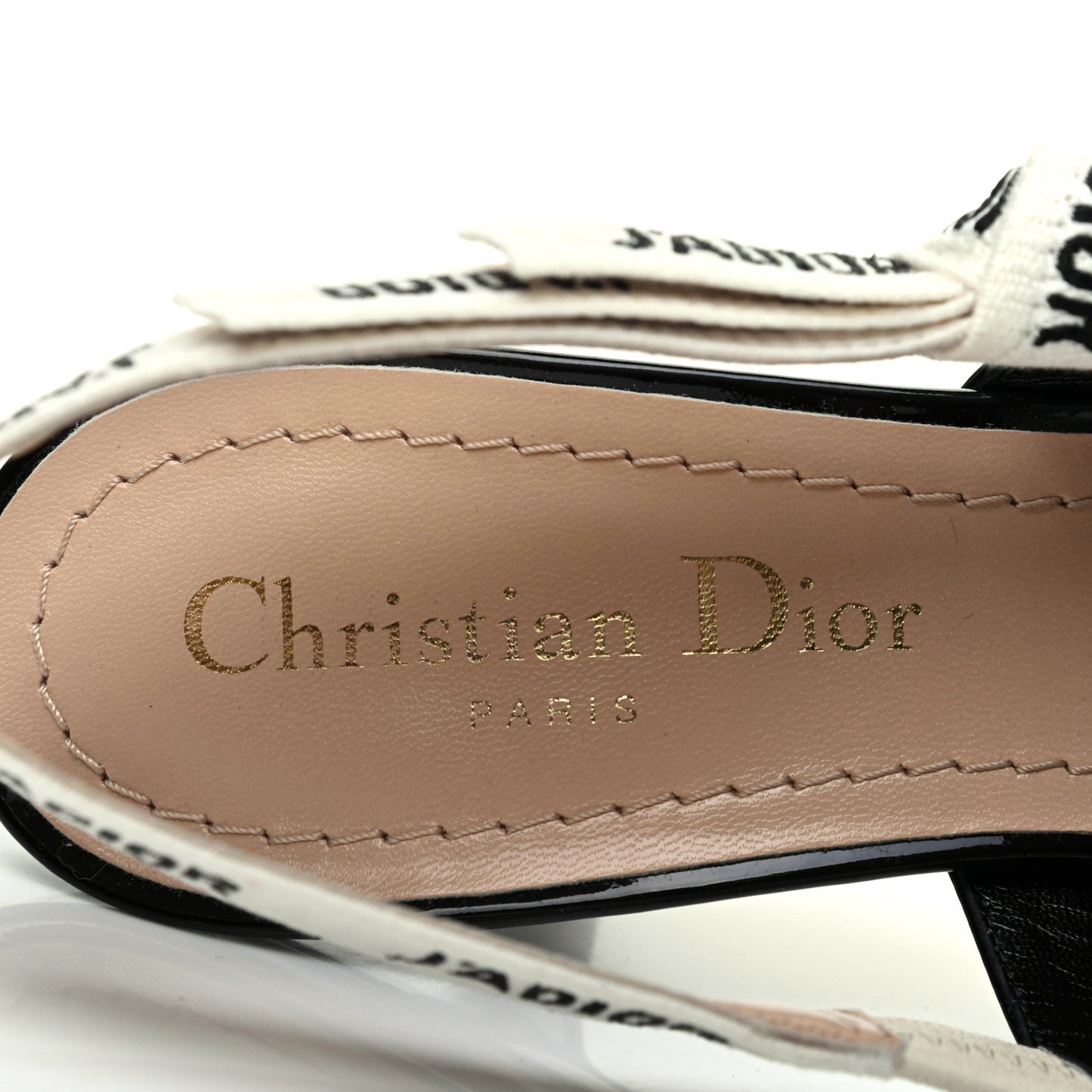 Patent Ribbon J'Adior Slingback 65mm Pumps 35.5 Black