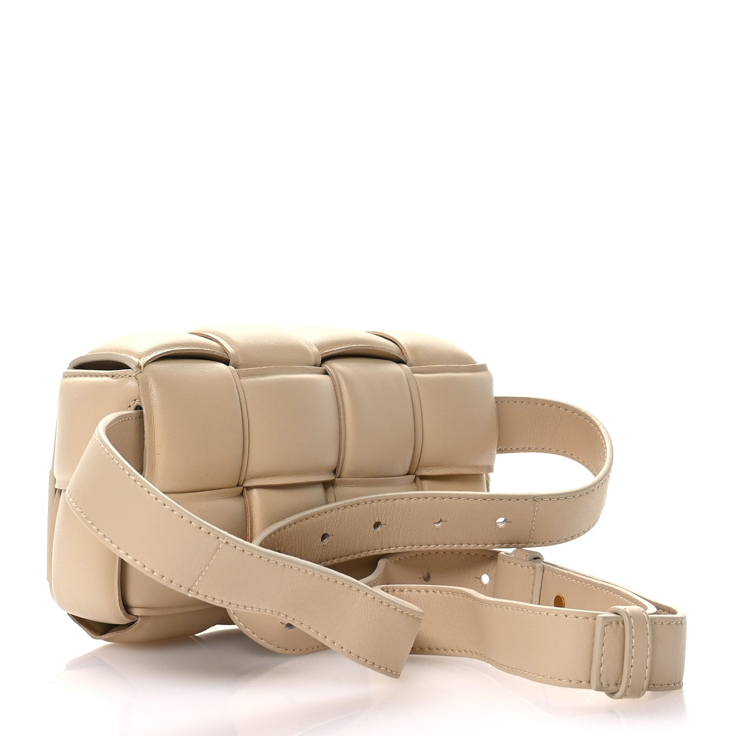 Nappa Maxi Intrecciato Padded The Belt Cassette Bag Porridge