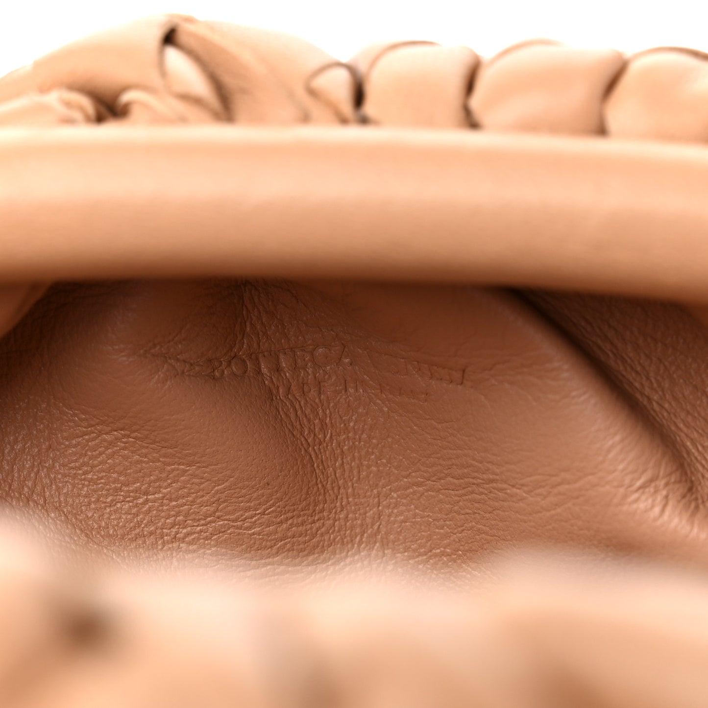 Nappa Intrecciato The Mini Pouch Almond