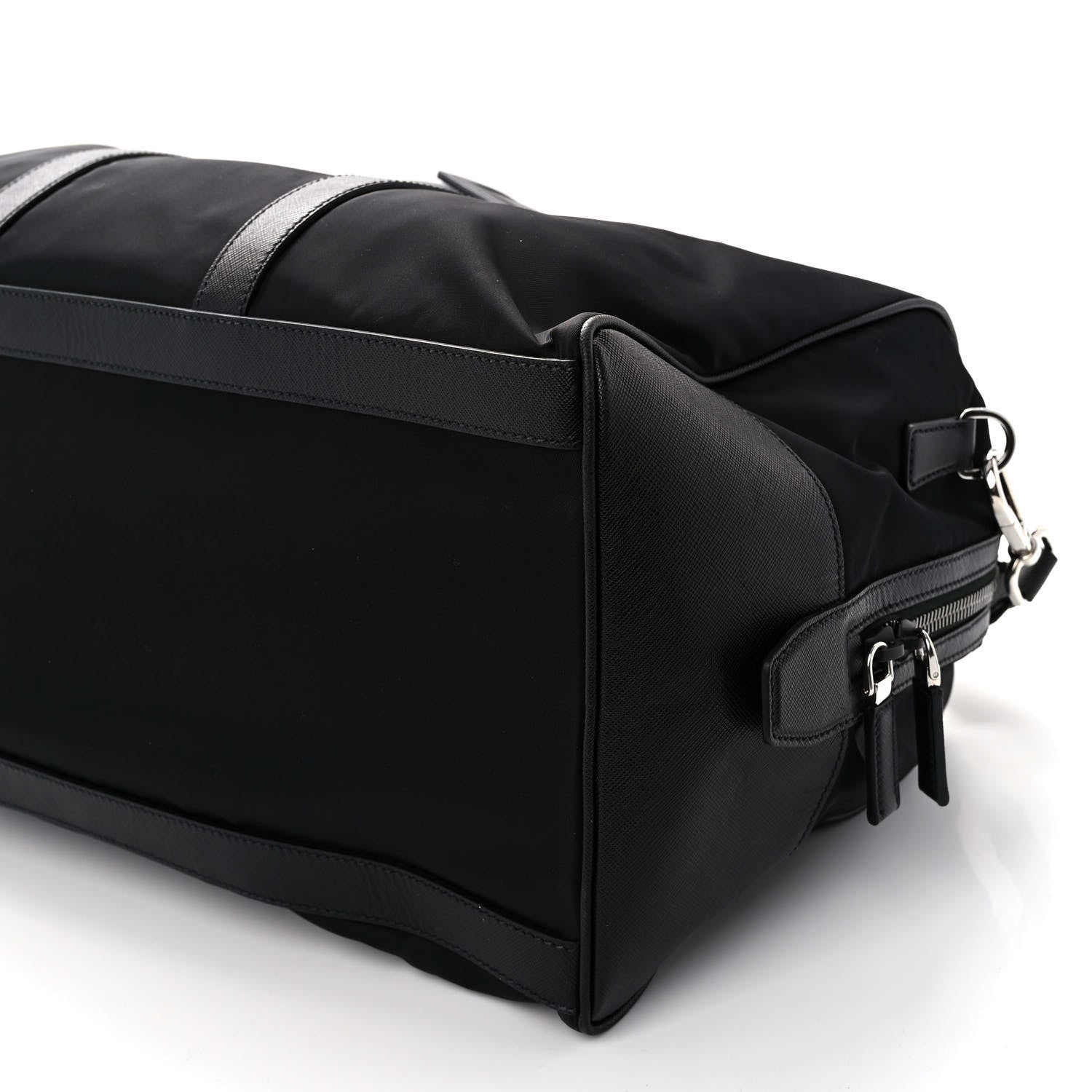 Prada Re-Nylon Saffiano Duffle Bag Black 9 of 9