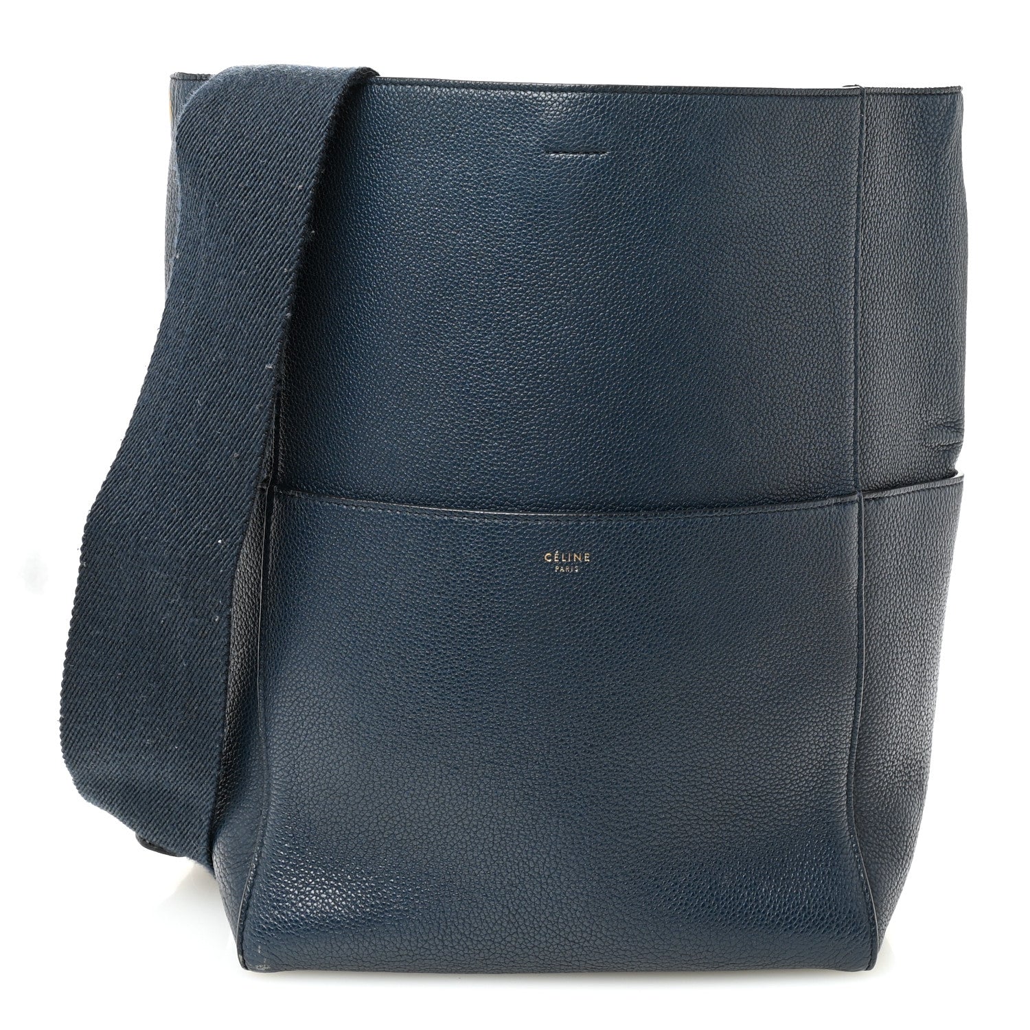 Celine Goatskin Sangle Bucket Bag Blue 1840432 – FASHIONPHILE