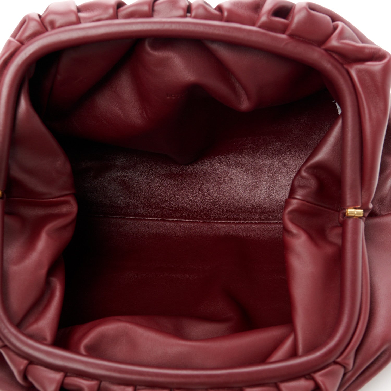 Bottega Veneta Smooth Butter Calf The Pouch Oversized Clutch Bordeaux 5 of 11
