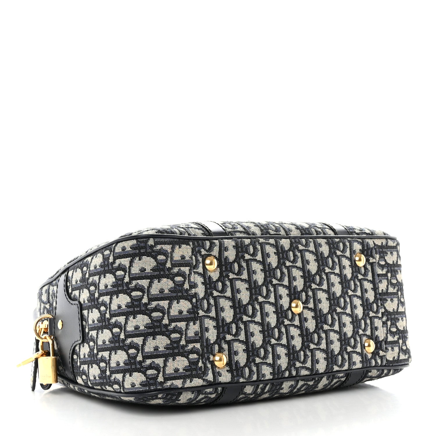 Christian Dior Oblique Large D-Vibe Bowling Bag Navy 3 of 9