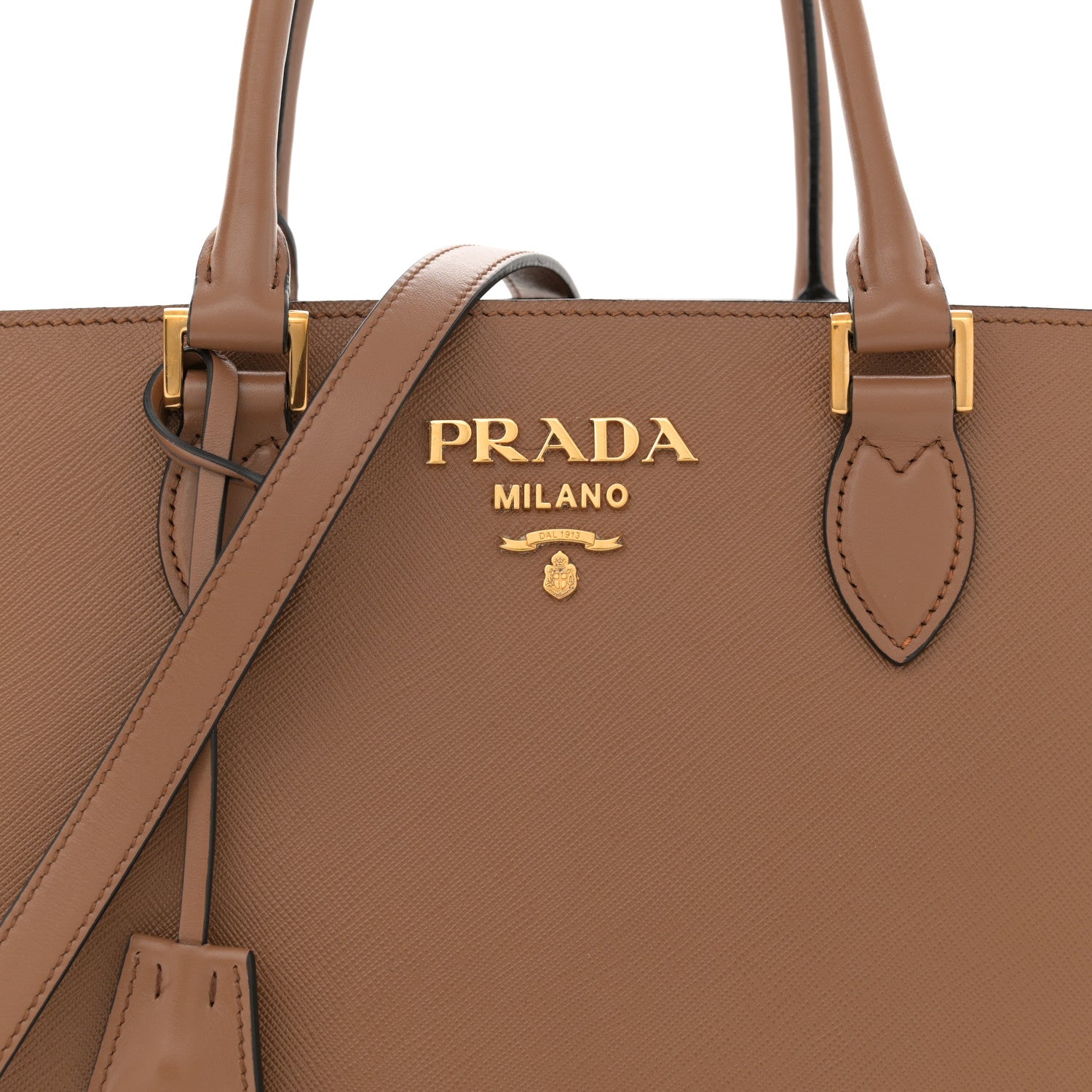 Prada Saffiano Soft Calfskin Large Tote Cannella 8 of 18