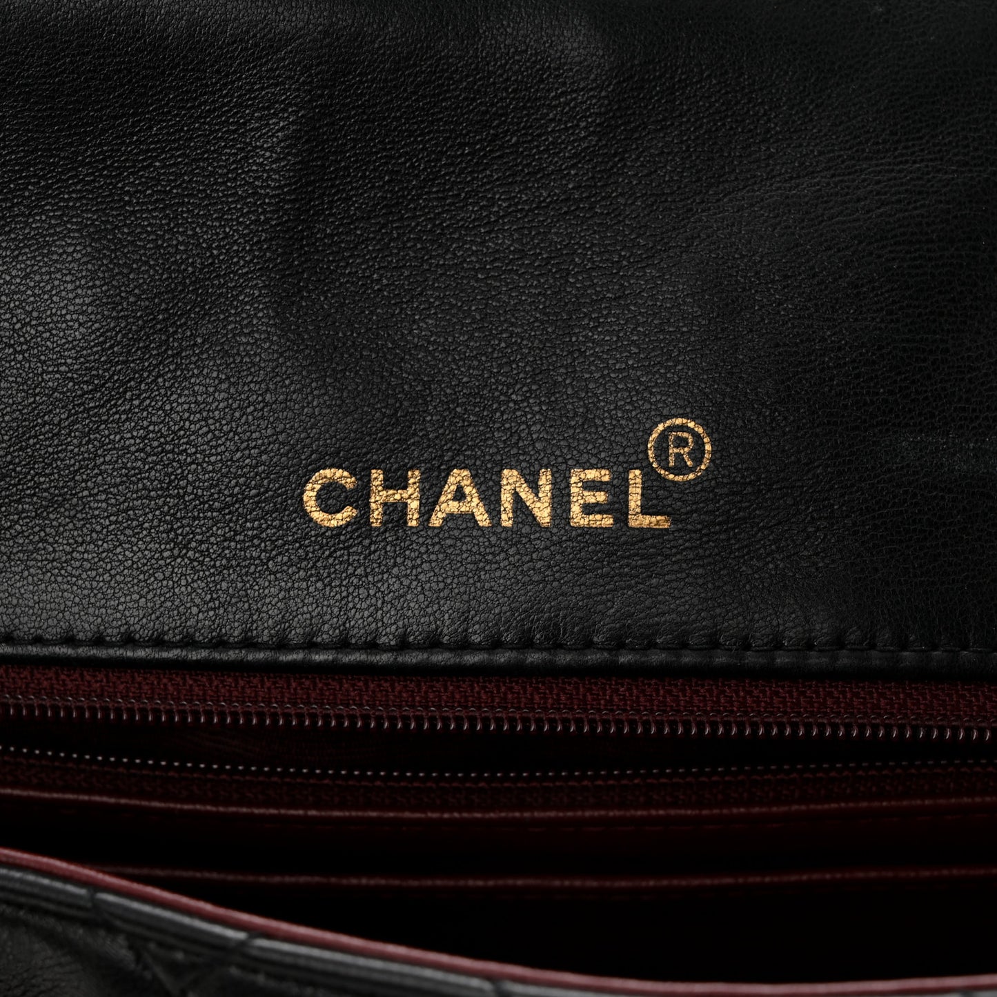 Lambskin Quilted Medium Single Flap Black
