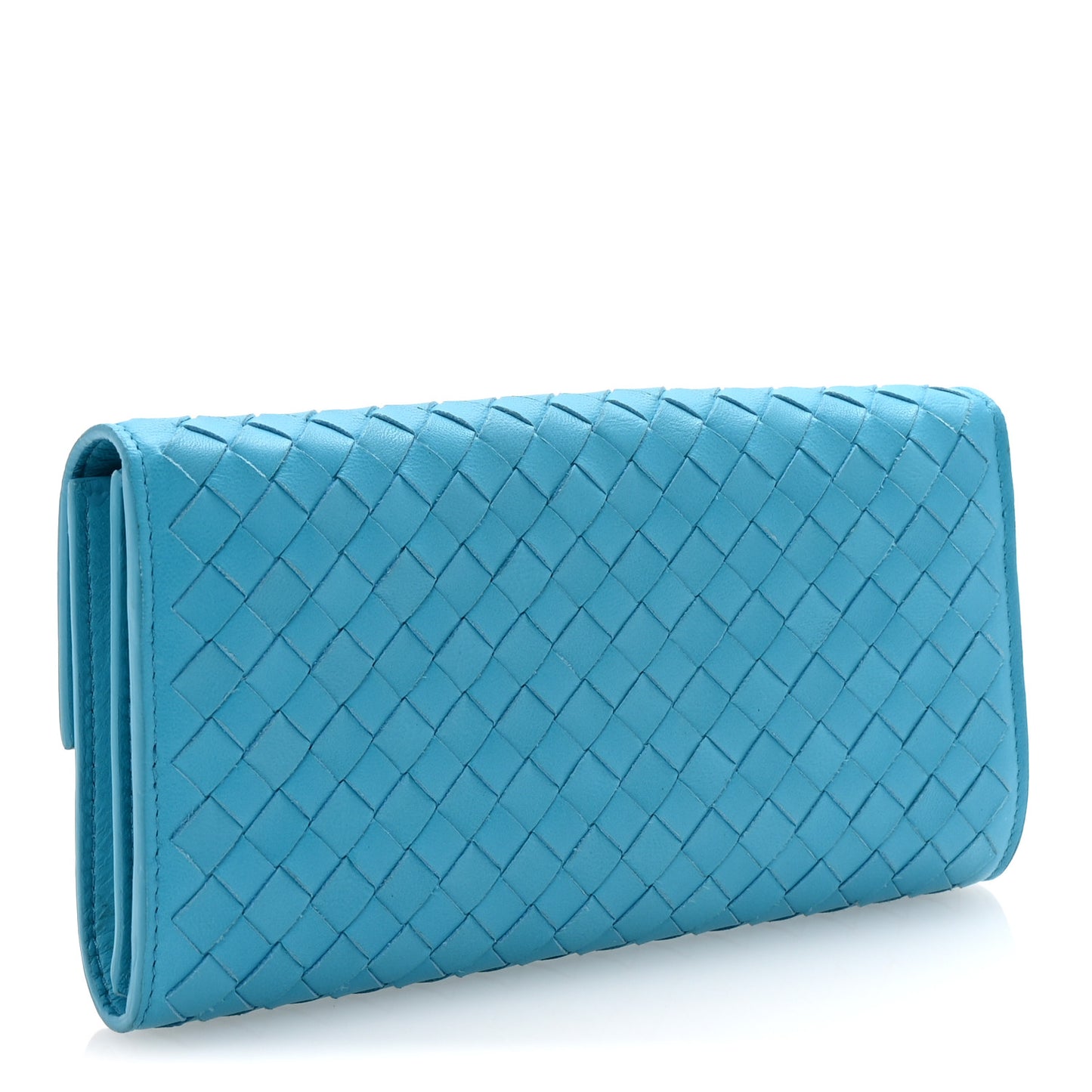 Nappa Intrecciato Continental Flap Wallet Blueprint