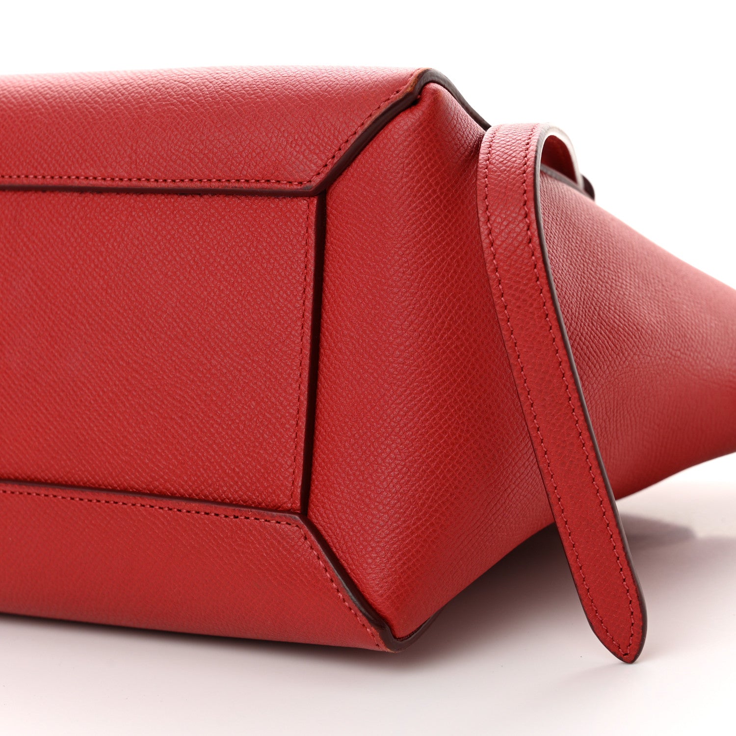Celine Baby Grained Calfskin Micro Belt Bag Coquelicot 10 of 14