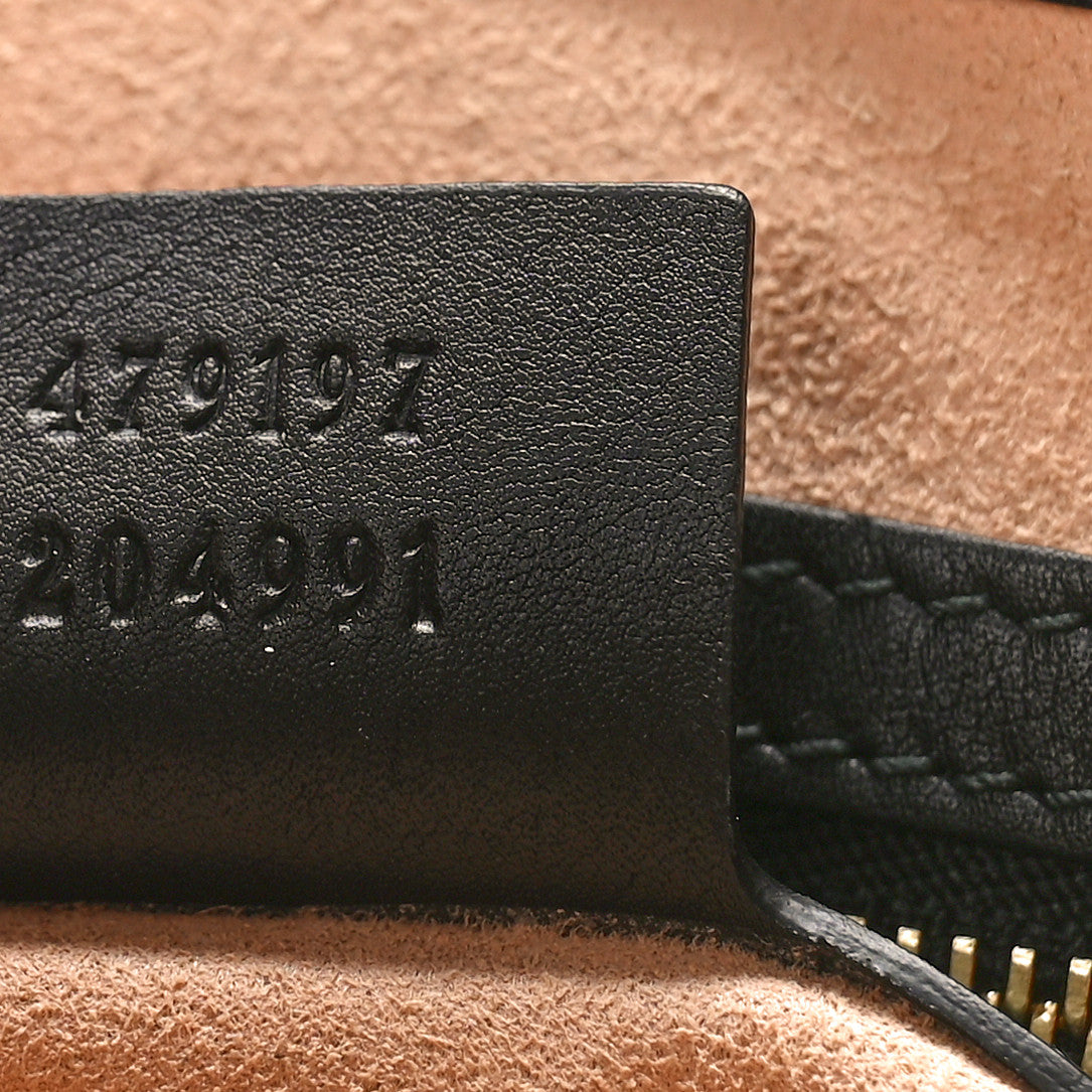 Gucci Guccissima Medium Padlock Tote Black 7 of 12