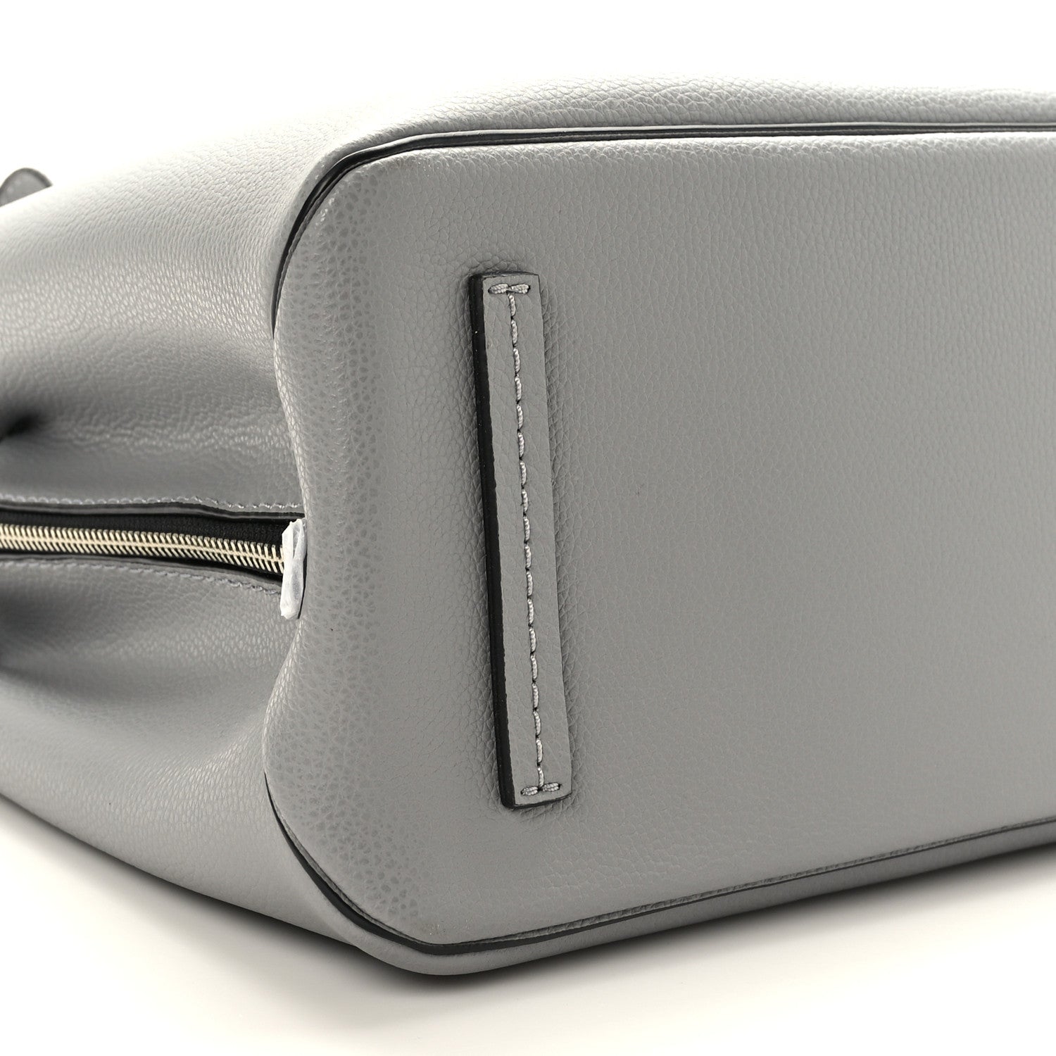 Marc Jacobs Pebbled Calfskin Editor Shopping Tote Grey 9 of 10