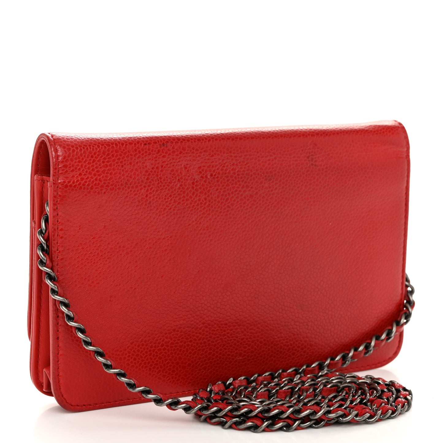 Caviar Timeless CC Wallet on Chain WOC Red