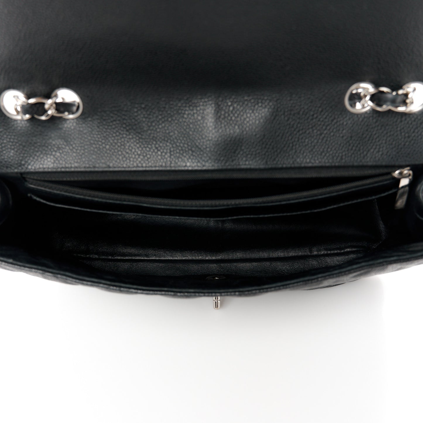 Caviar Quilted Jumbo Single Flap Black