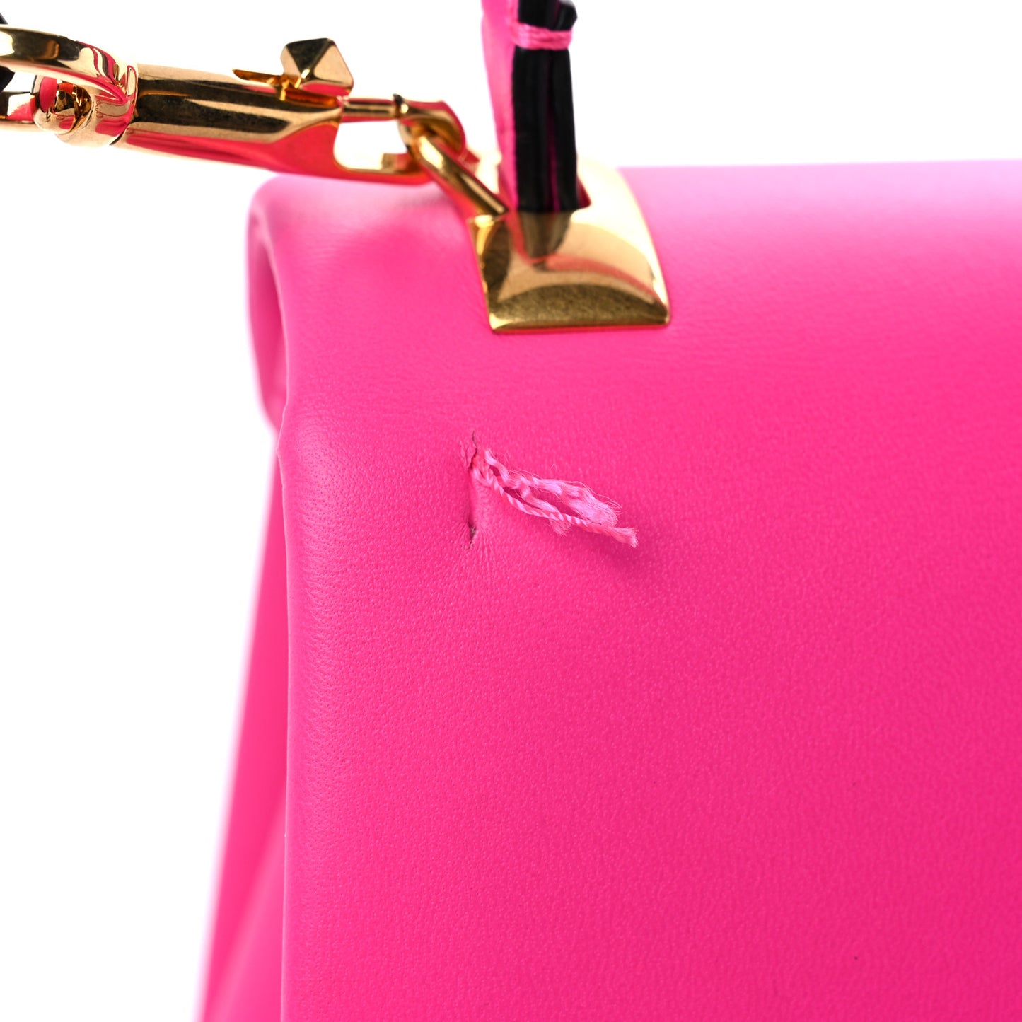 Nappa Small One Stud Top Handle Bag Pink PP