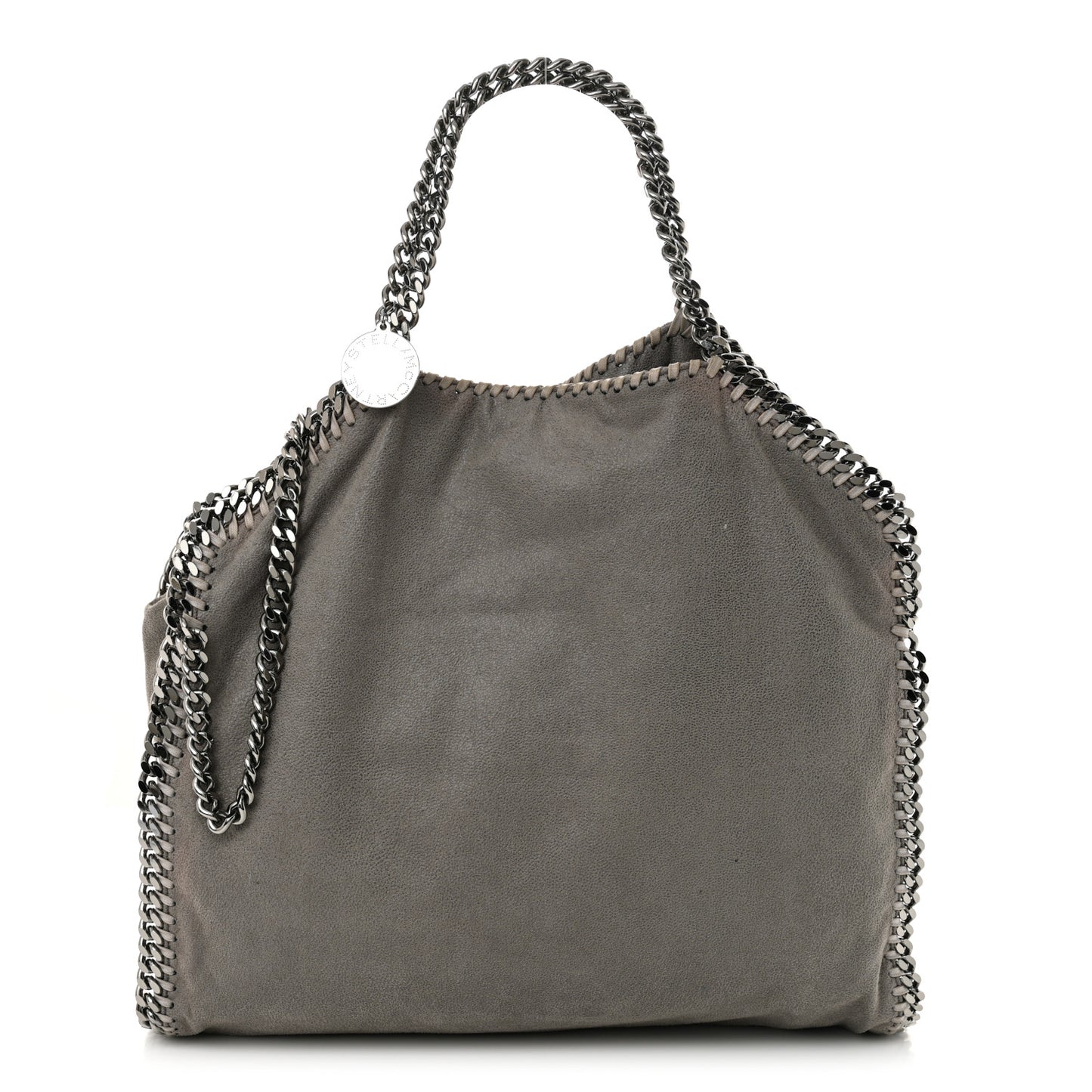 Shaggy Deer Falabella Fold Over Tote Grey