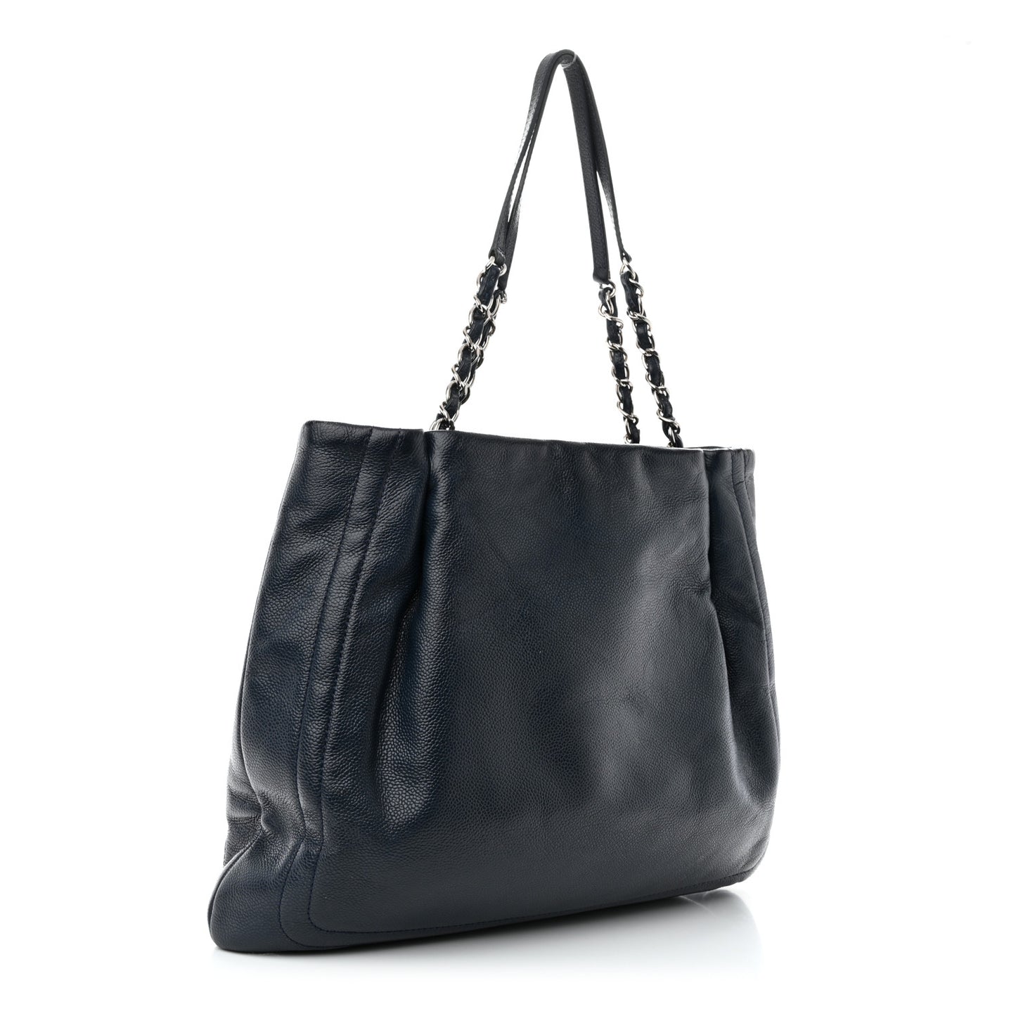 Caviar CC Timeless Shopping Tote Navy