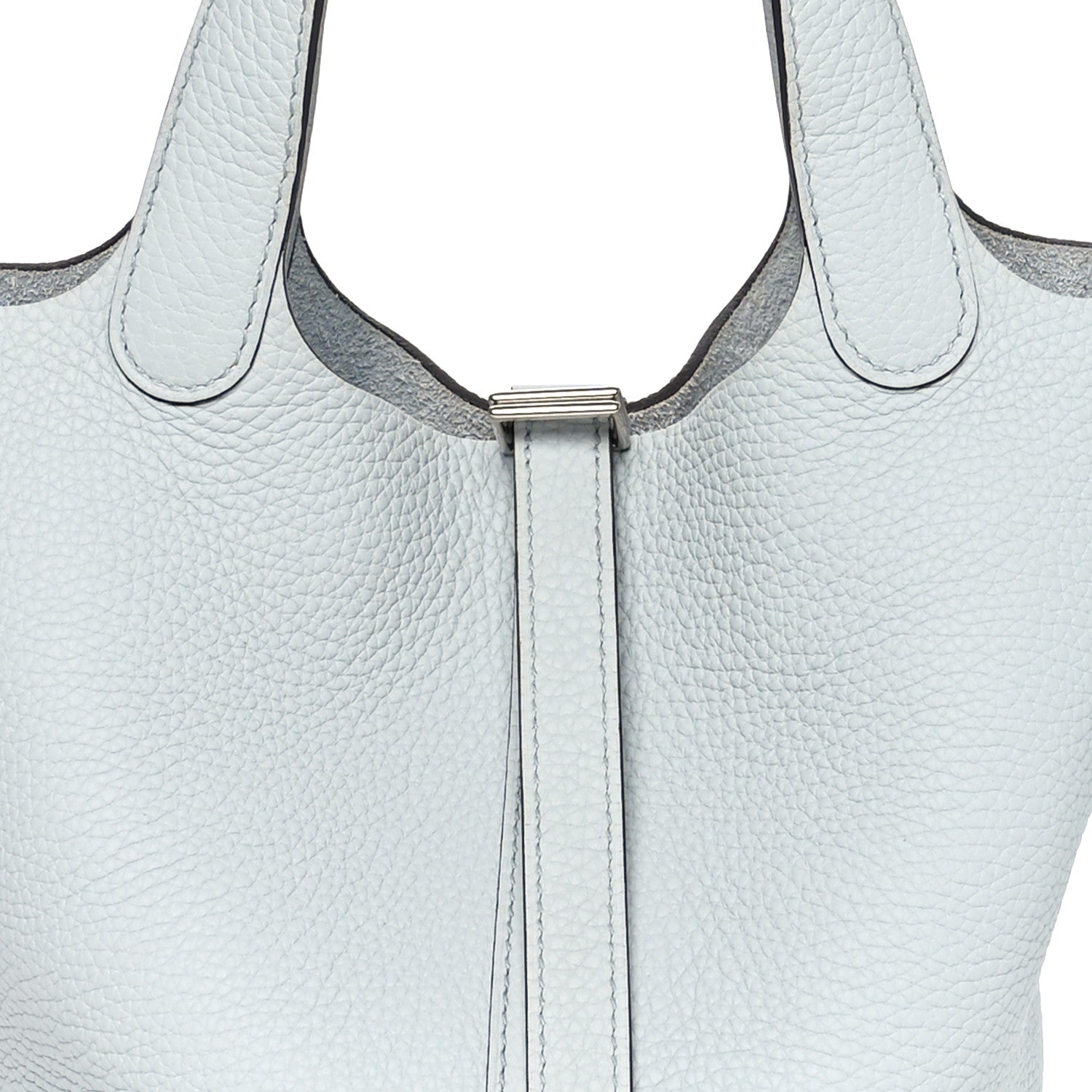 Hermes Taurillon Clemence Picotin Lock 18 PM Bleu Pale 5 of 10