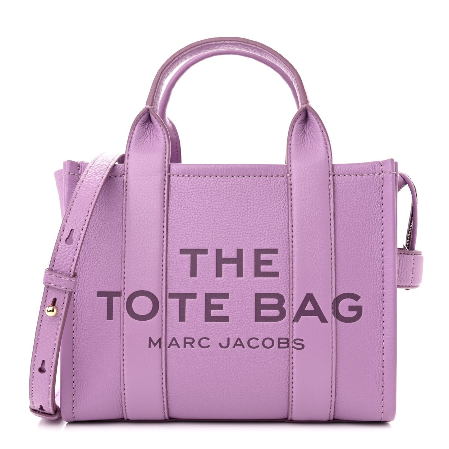Grained Calfskin Small The Tote Bag Regal Orchid