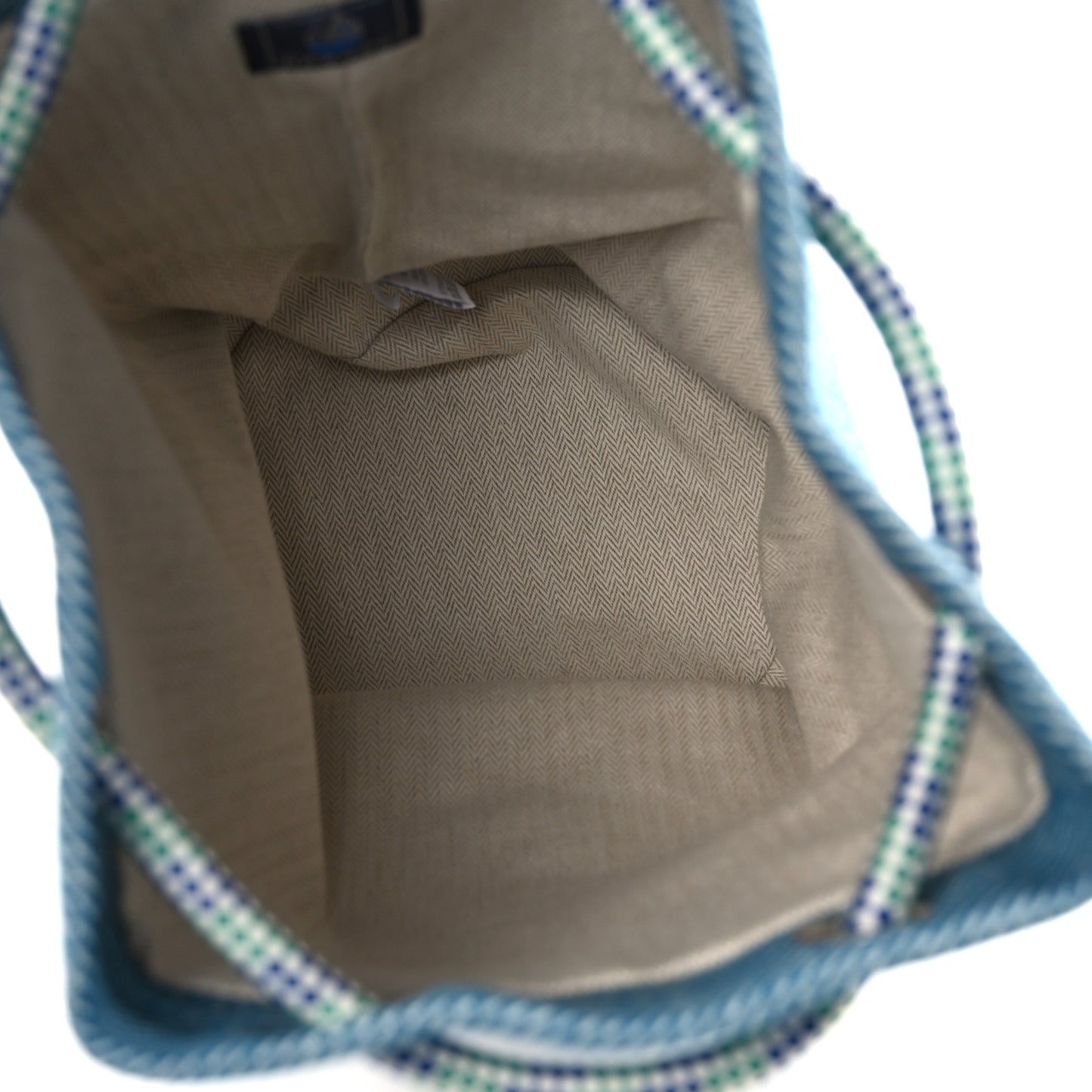 Toile H Canvas Les Cabanes Drawstring Duffle Bag Bleu Paon