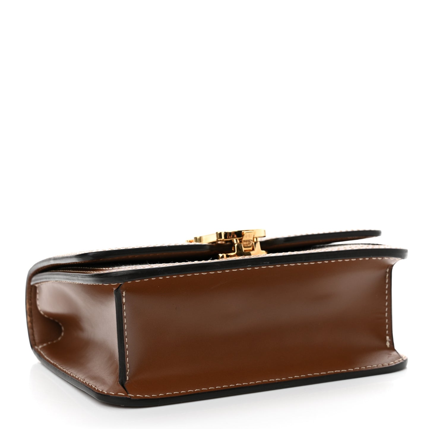 Canvas Calfskin Small TB Bag Natural