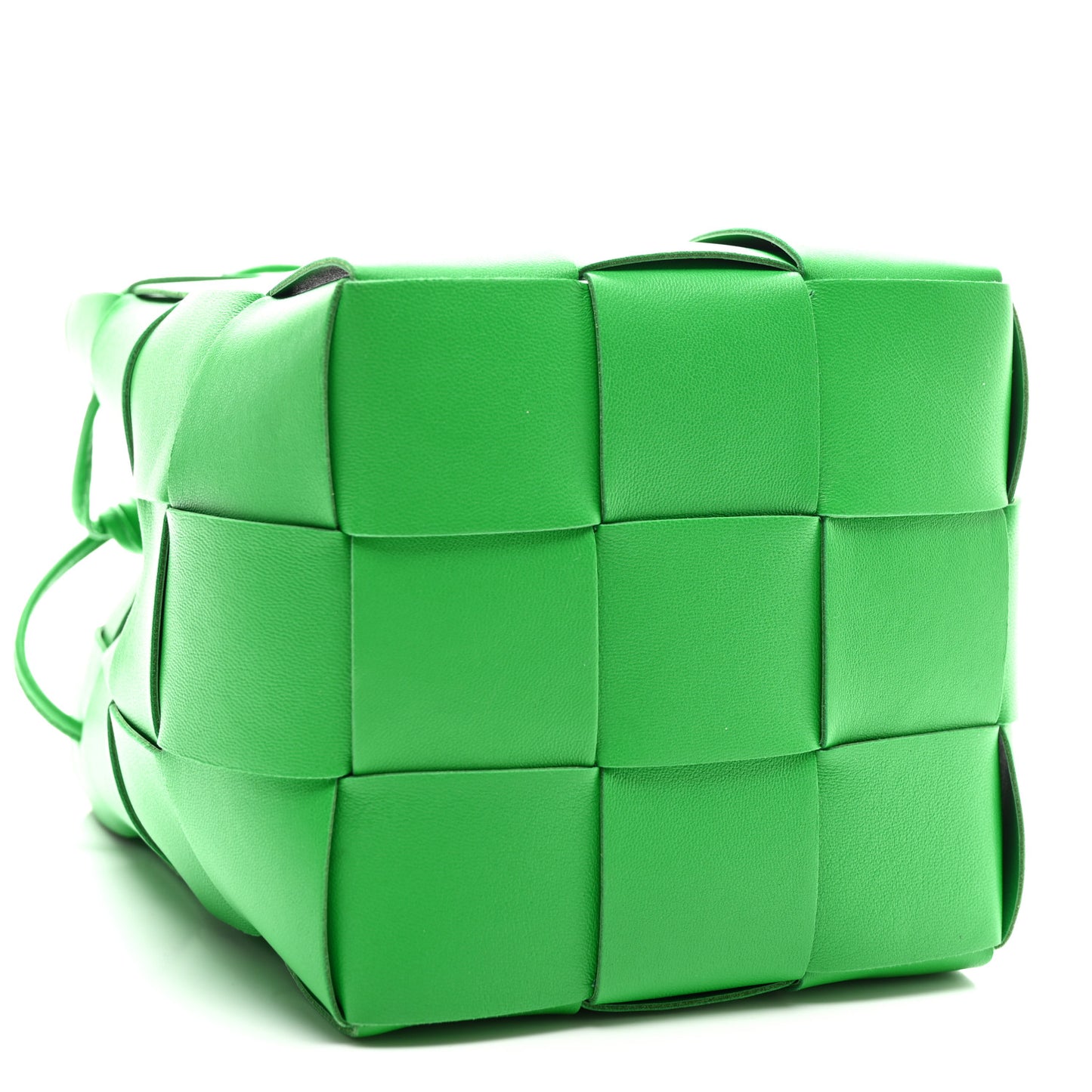 Nappa Maxi Intrecciato Small Cassette Bucket Bag Parakeet