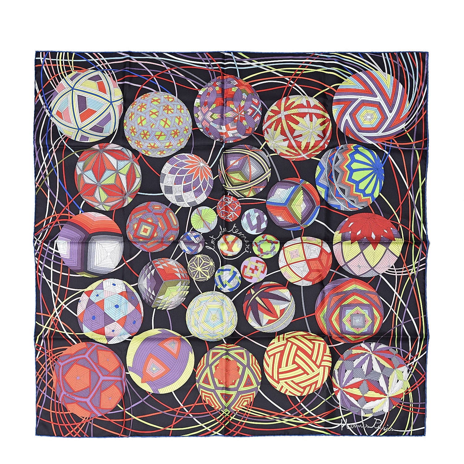 Hermes Silk l' Art Du Temari Scarf 90 527485 – FASHIONPHILE