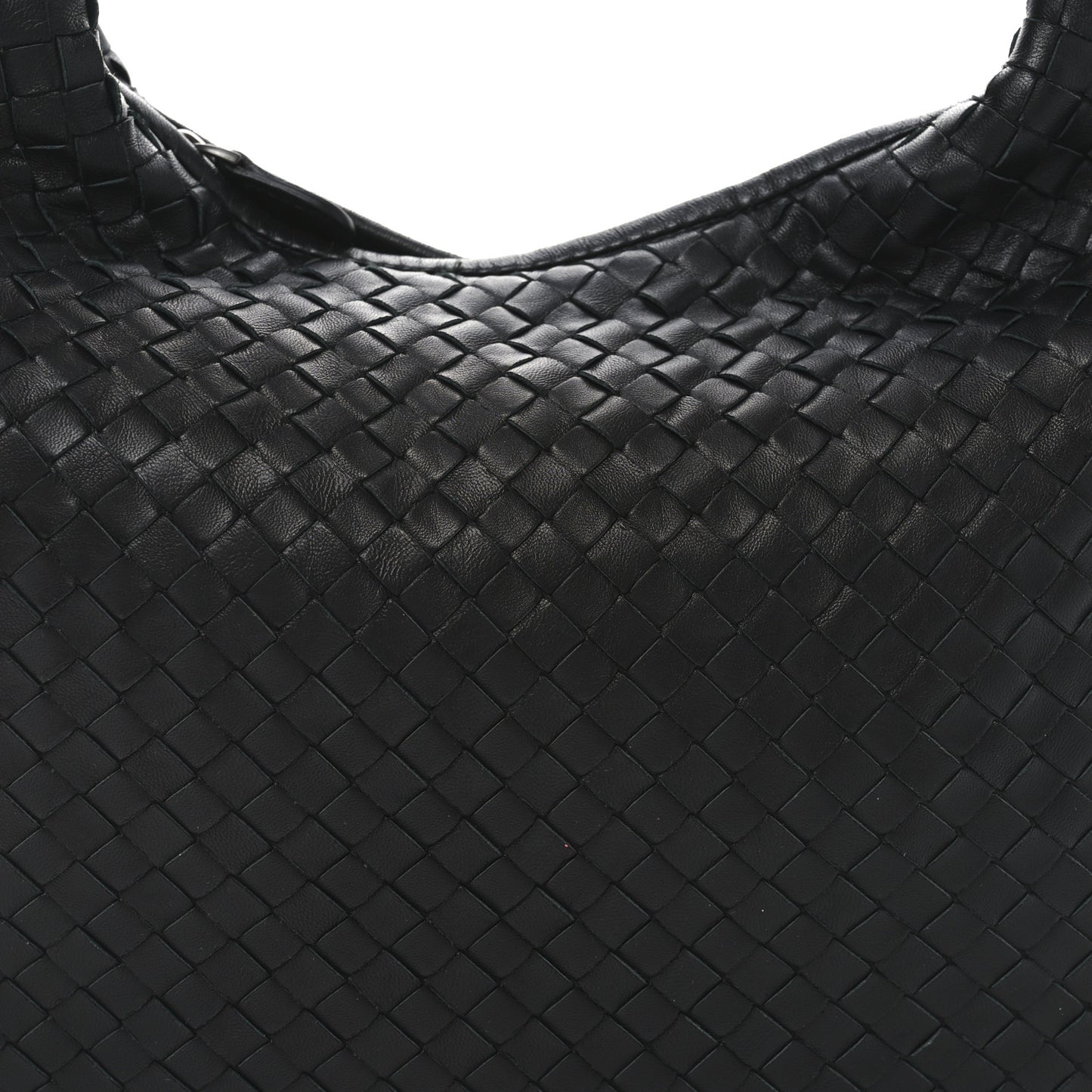 Nappa Intrecciato Medium Veneta Hobo Black