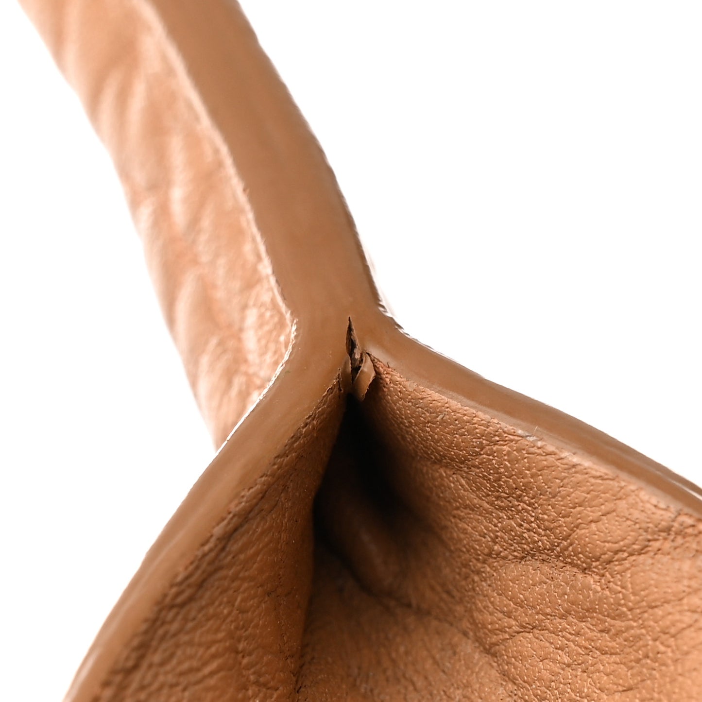 Stamped Calfskin Logo Patch Top Handle Tote Natural