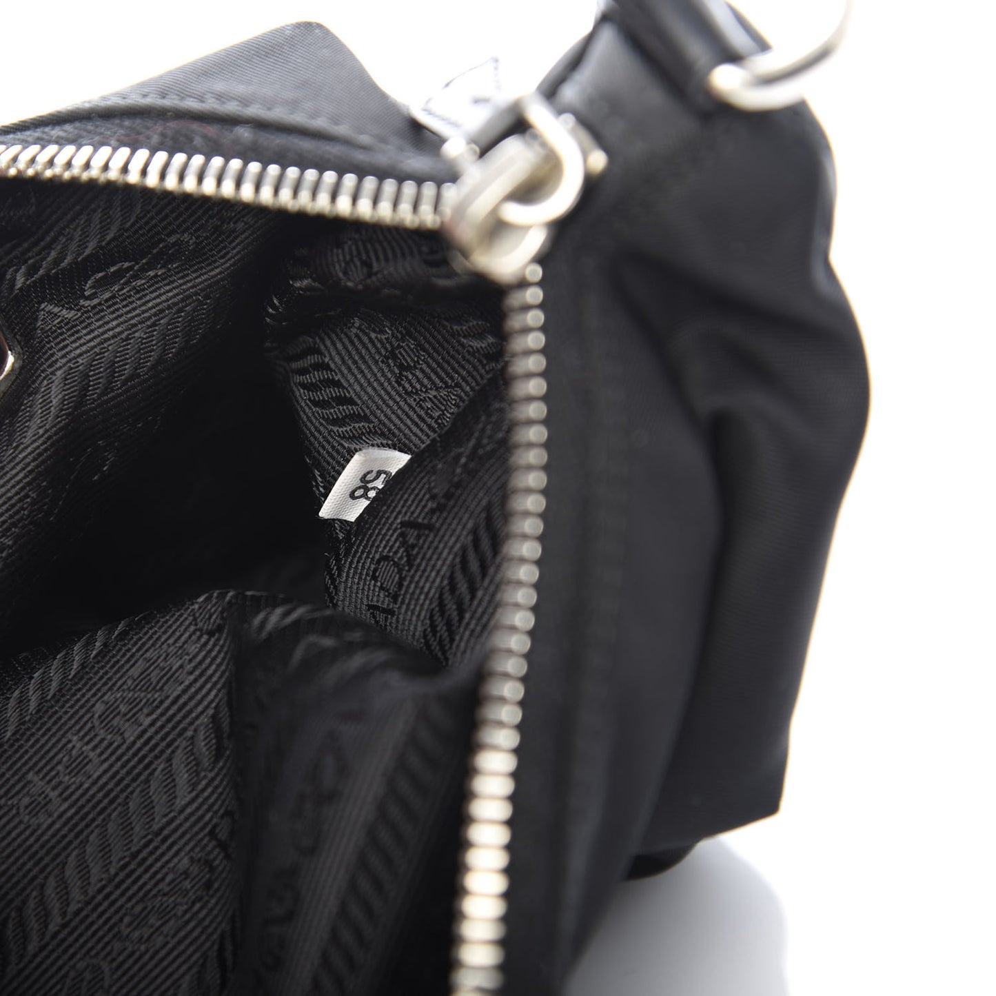 Tessuto Light Nylon Pochette Bag Black