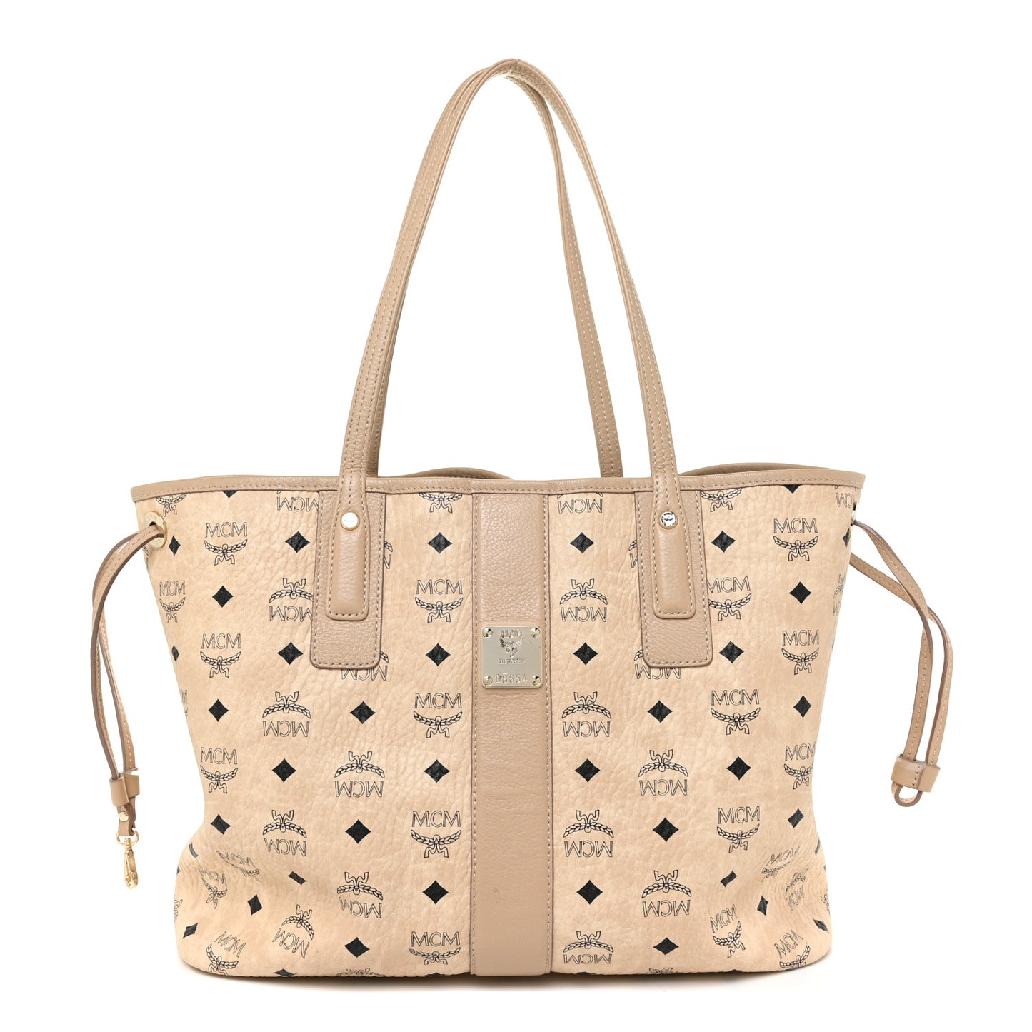 Visetos Medium Liz Reversible Shopper Tote Beige
