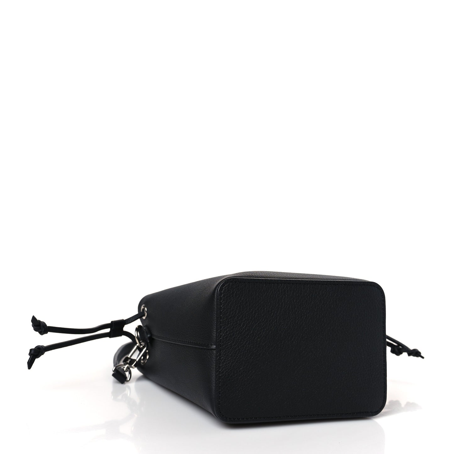 Calfskin Nano Lockme Bucket Black