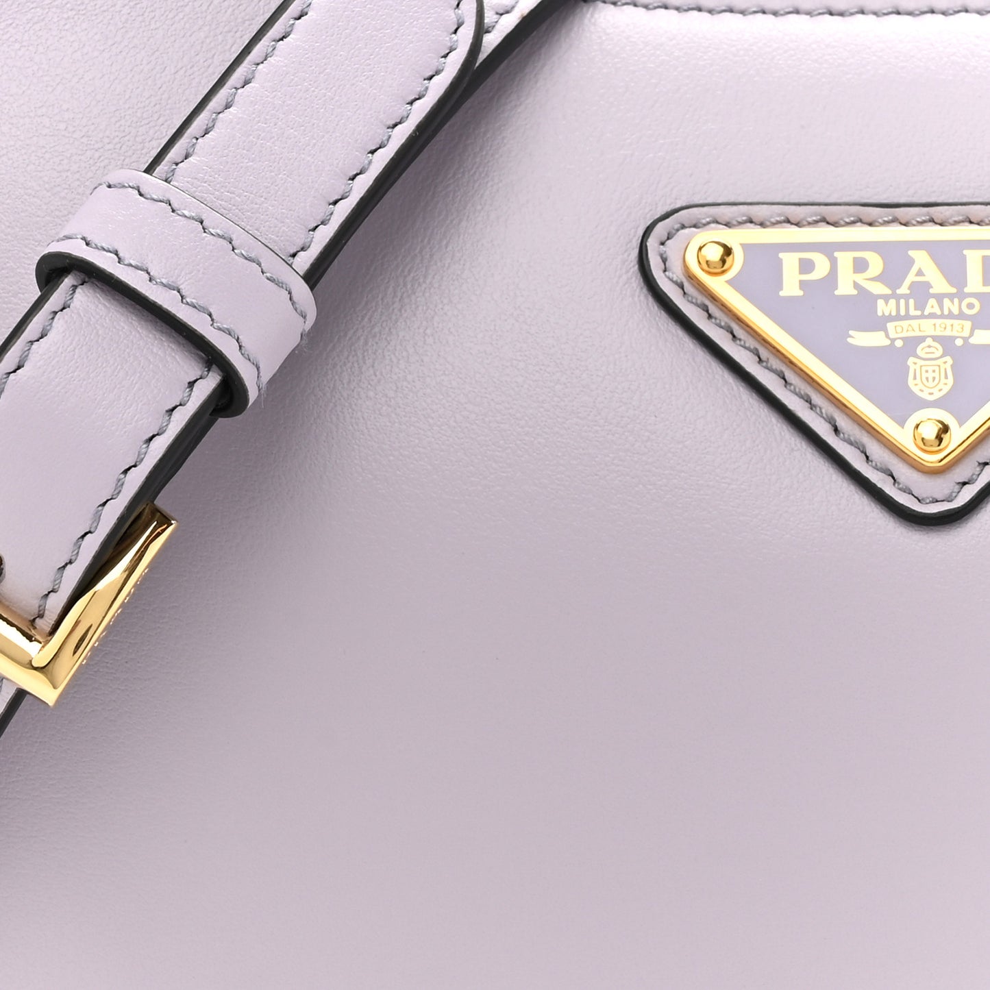 Soft Calfskin Arque Shoulder Bag Glicine