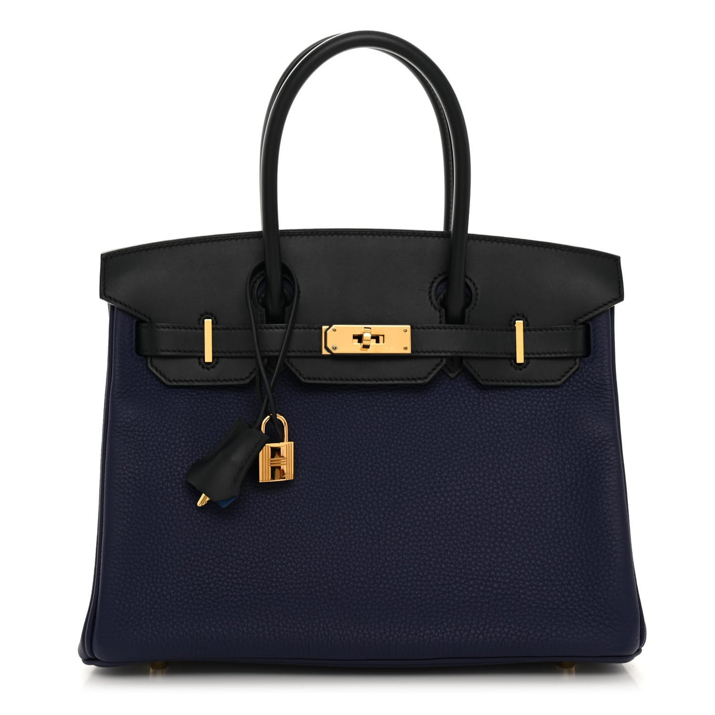 Taurillon Clemence Sombrero Birkin 30 Bleu Encre Bleu Obscur