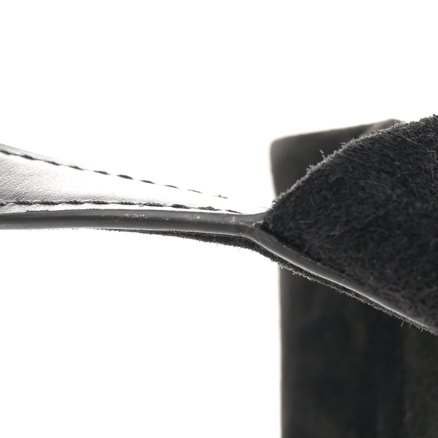 Suede Calfskin Medium N/S Park Tote Black