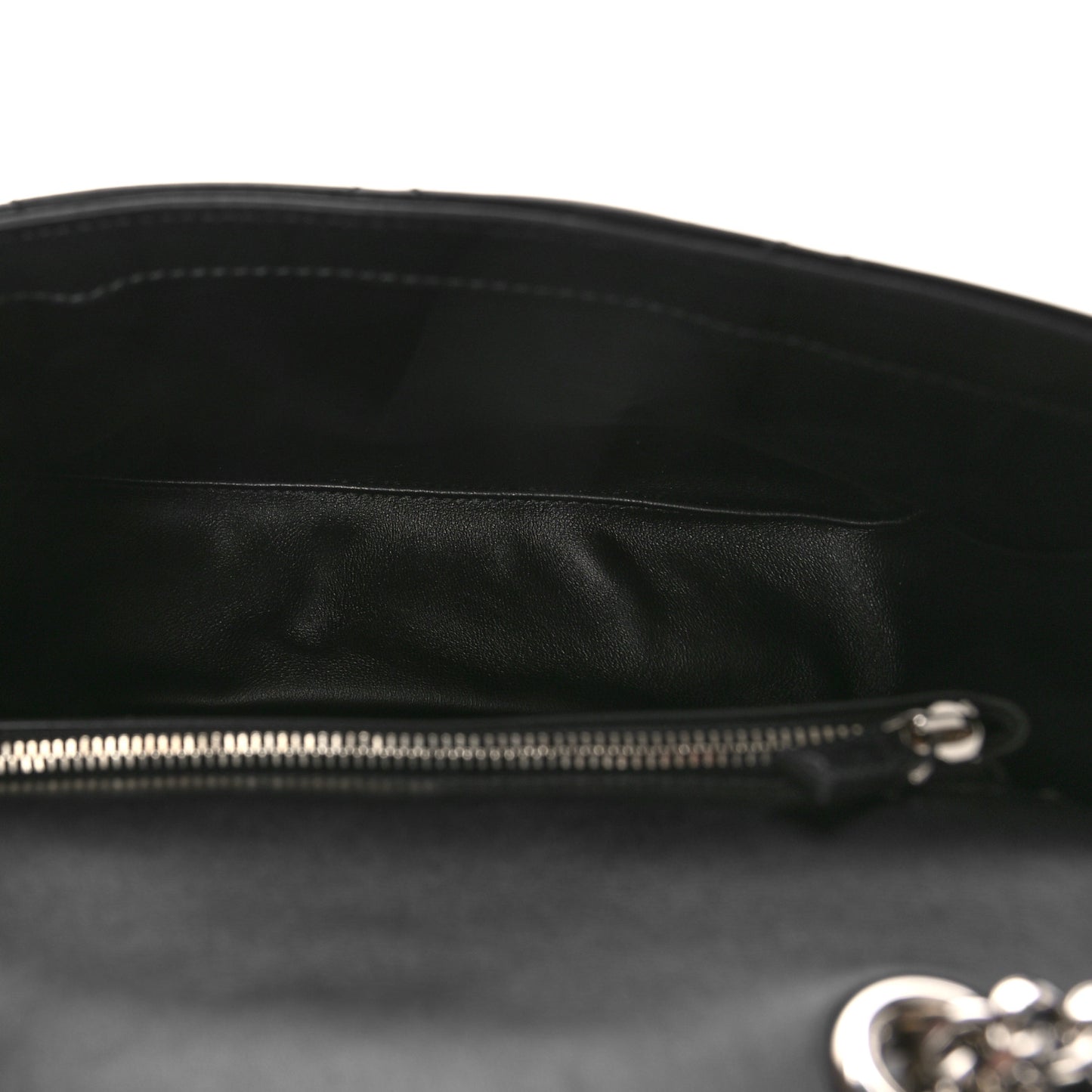 Calfskin Quilted Small Deco Shoulder Bag Black